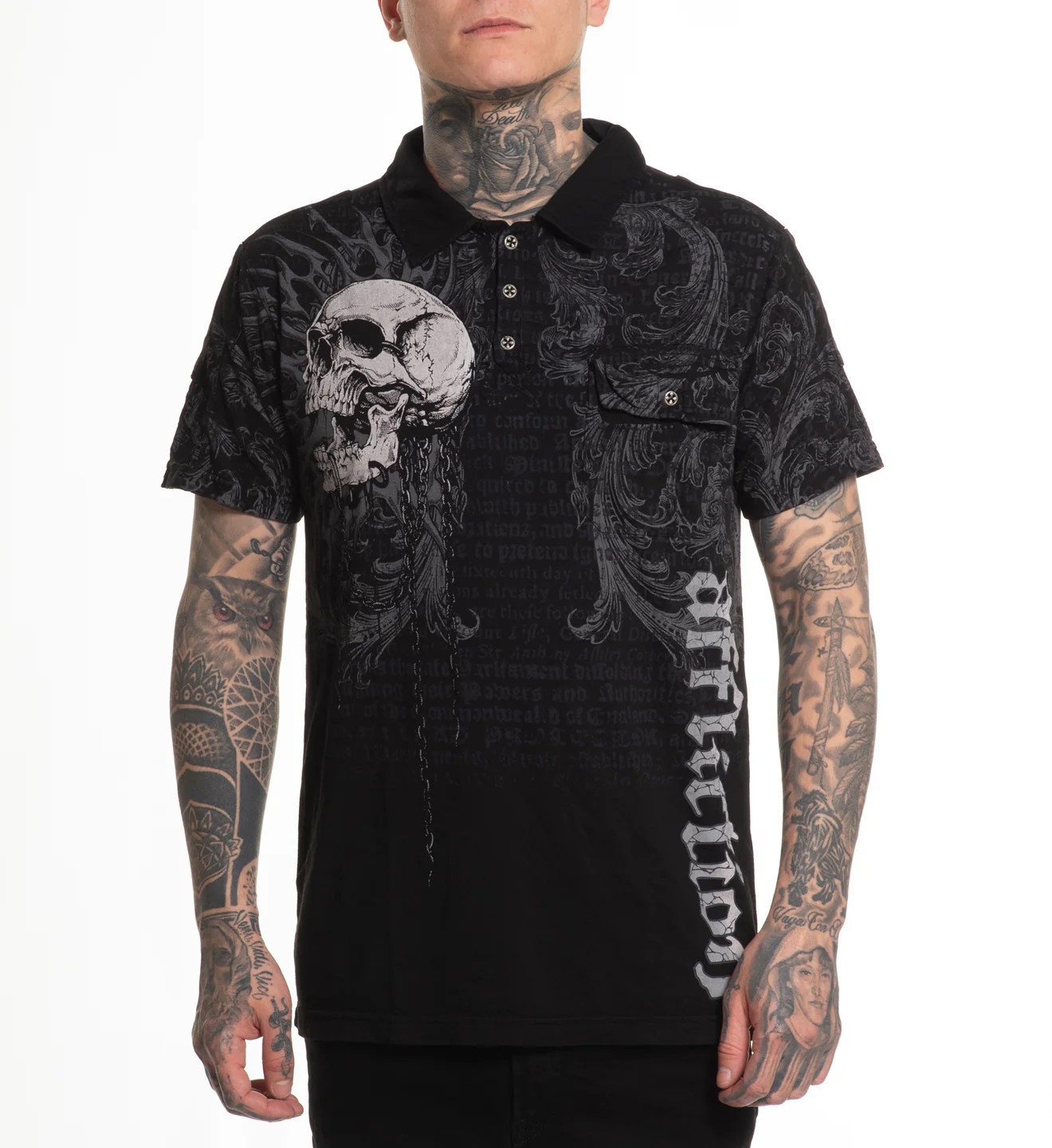 Affliction Men’s Polo Shirt Collapse