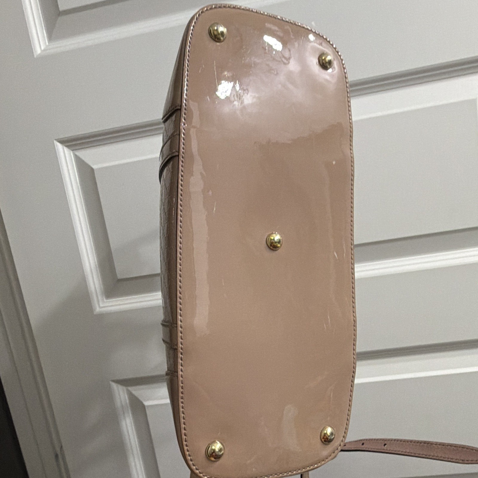 Gucci Gray Dome Satchel Top Handle Bag Detachable Strap Zip Dust Bag