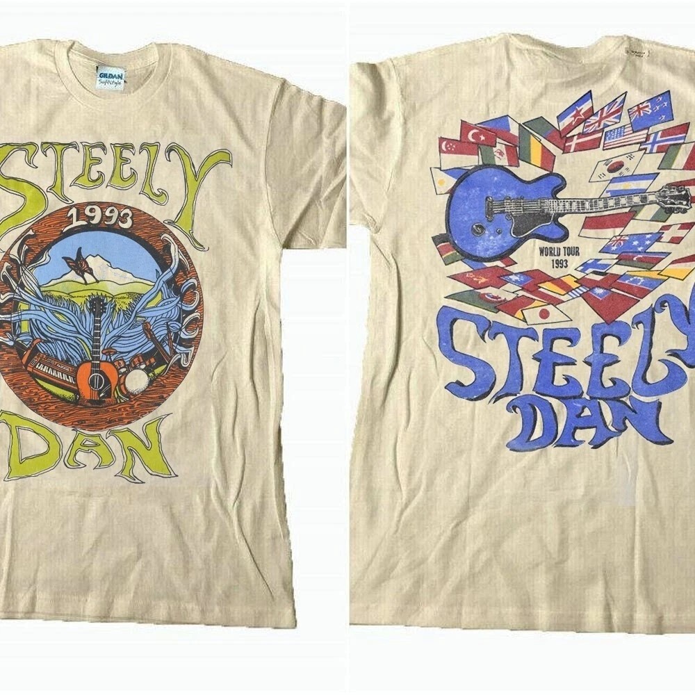 1993 Steely Dan Tour Rare 2 Side Sand T shirt classic style Men Women S-5XL