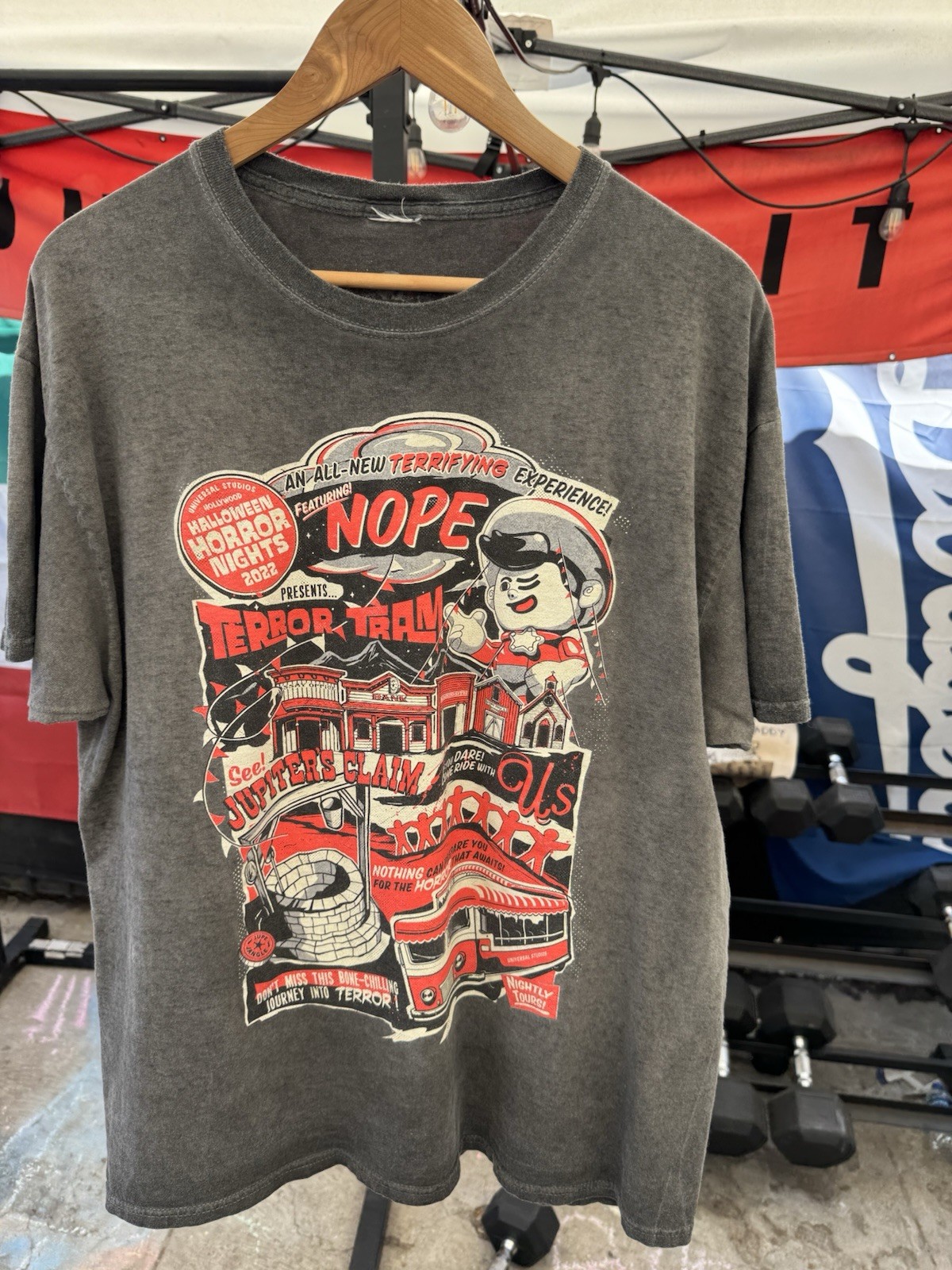 Universal Studios Horror Nights Nope Jupiters Claim T-Shirt XL 22×28