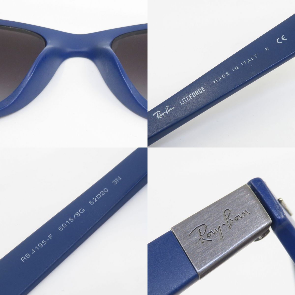 RAY-BAN LITEFORCE Lightforce RB4195F 6015/8G Sunglasses *not available Authentic