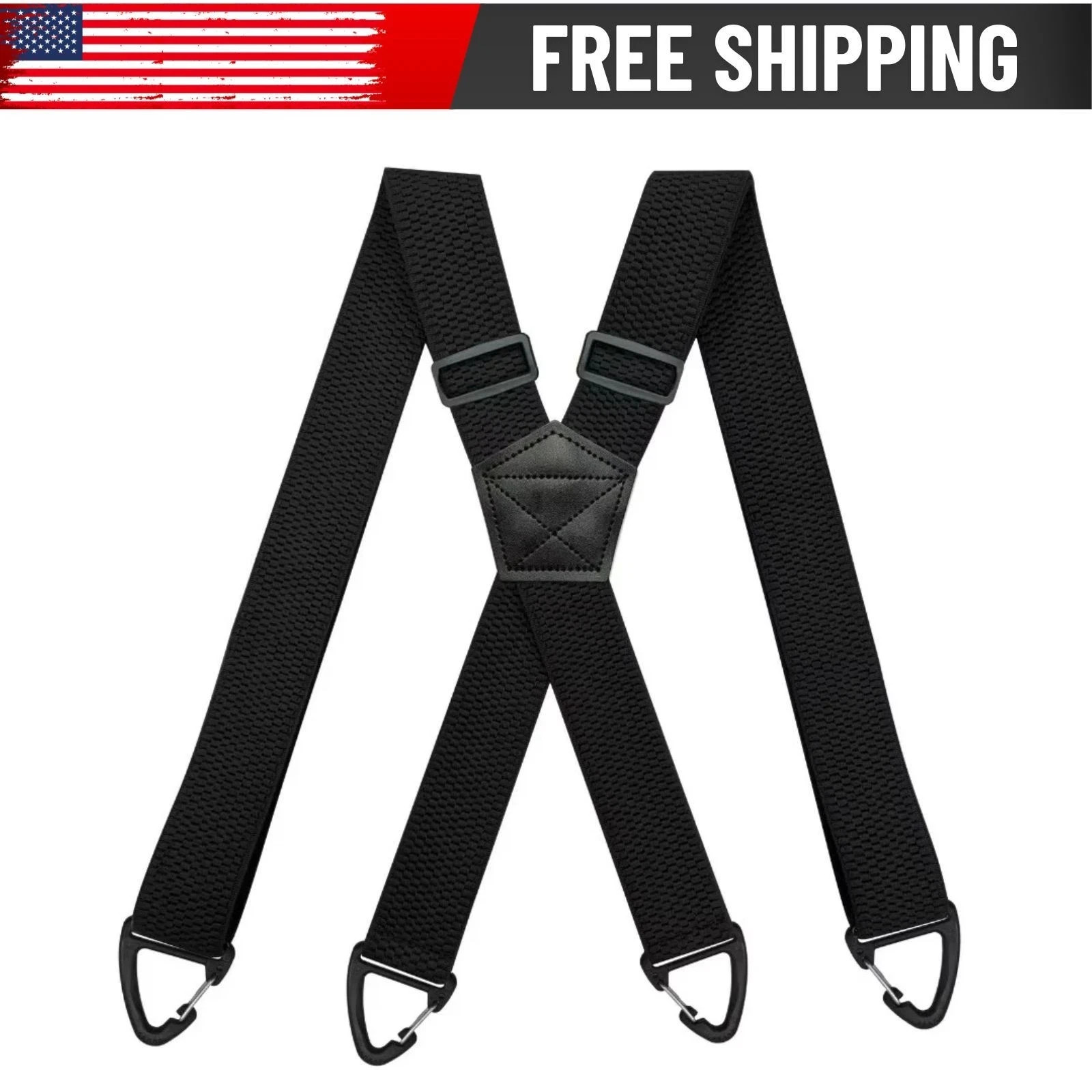 Heavy Duty Elastic Suspenders for Men Trouser Pants Braces Strap Work Belt