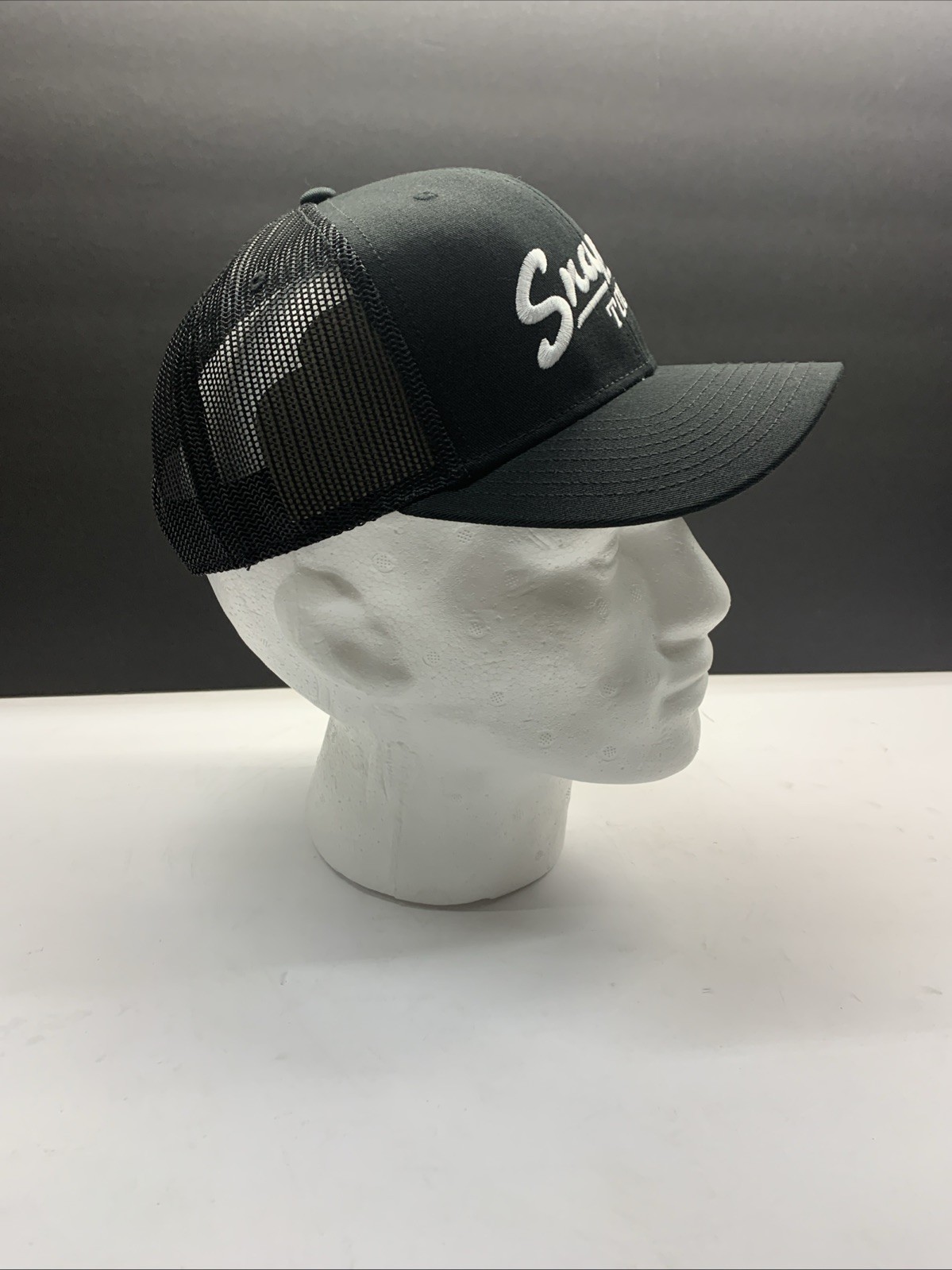 NEW Snap On Tools Hat Baseball Cap Black White Embroidered Vintage Style Logo
