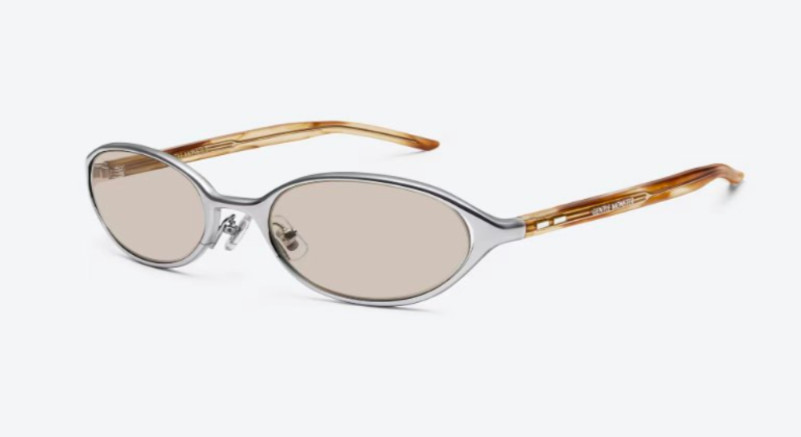Gentle Monster Moody 02 Sunglasses Silver/Brown With Case New