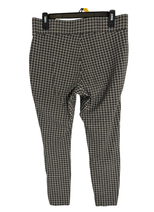 Old Navy Black & Brown Houndstooth Stevie High-Rise Cropped Pants