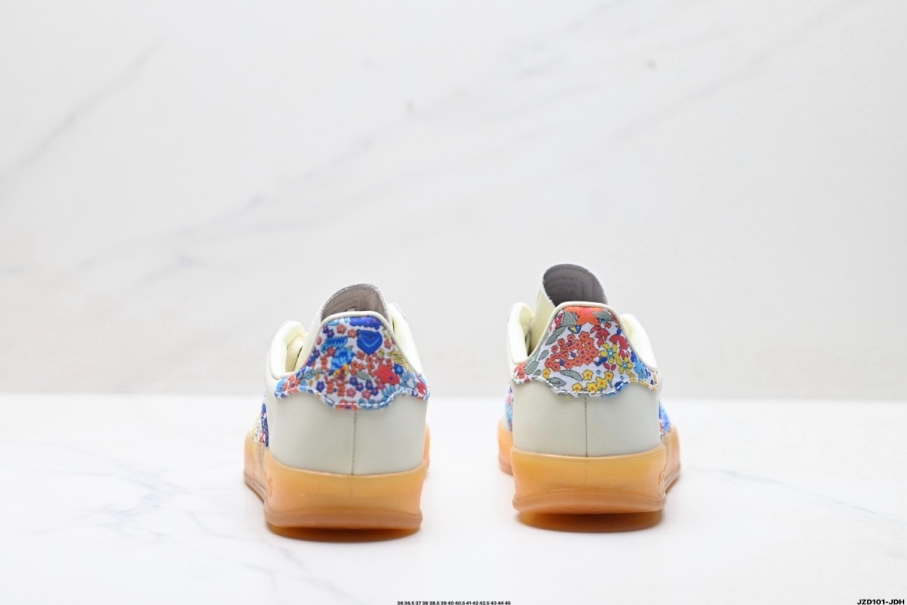 Adidas Gazelle Indoor Liberty London Floral Embroidery Stripes Women’s – JH 7370