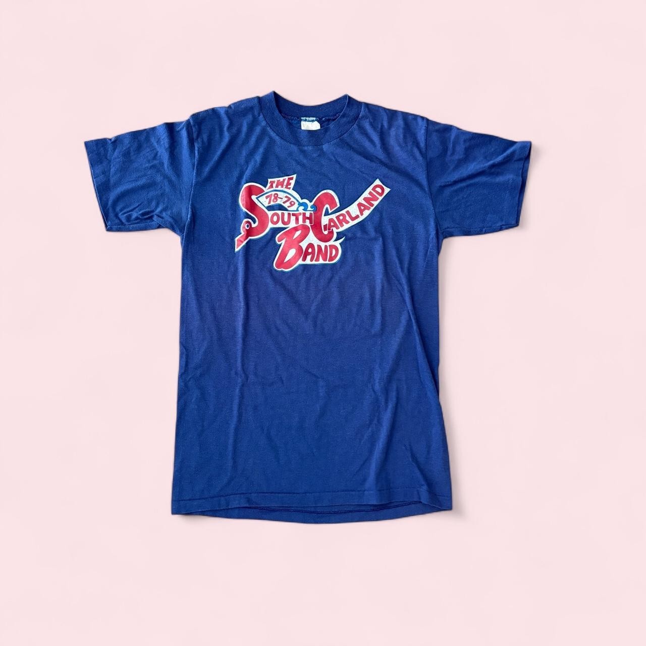 Vintage 70s South Garland Band Single Stitch Blue T-shirt – Men’s XXS Women’s XS