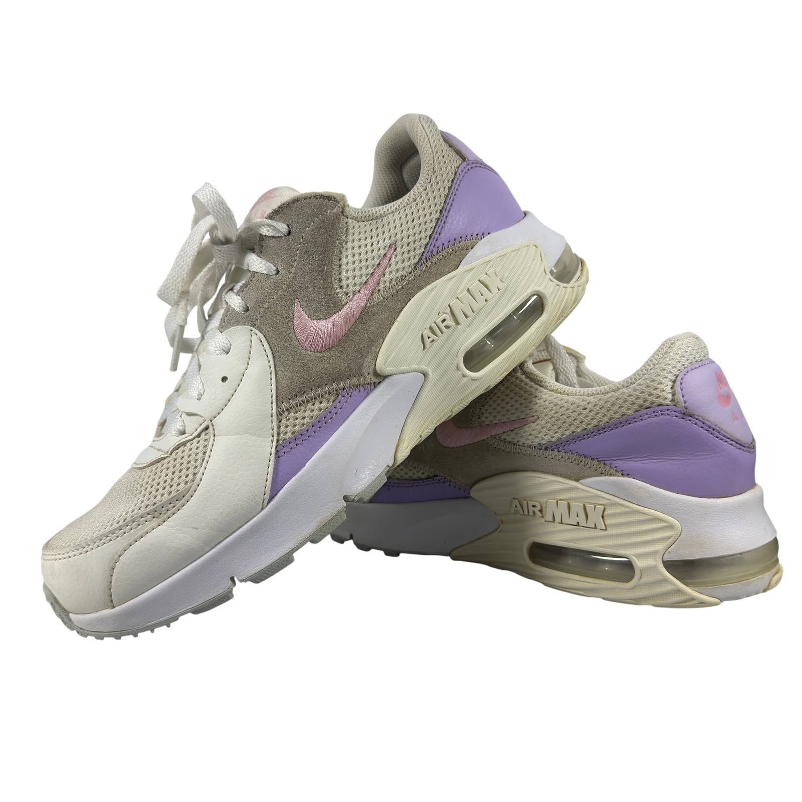 Nike Air Max Excee Women’s Sneakers Beige Pink Purple Mesh Running Size 10