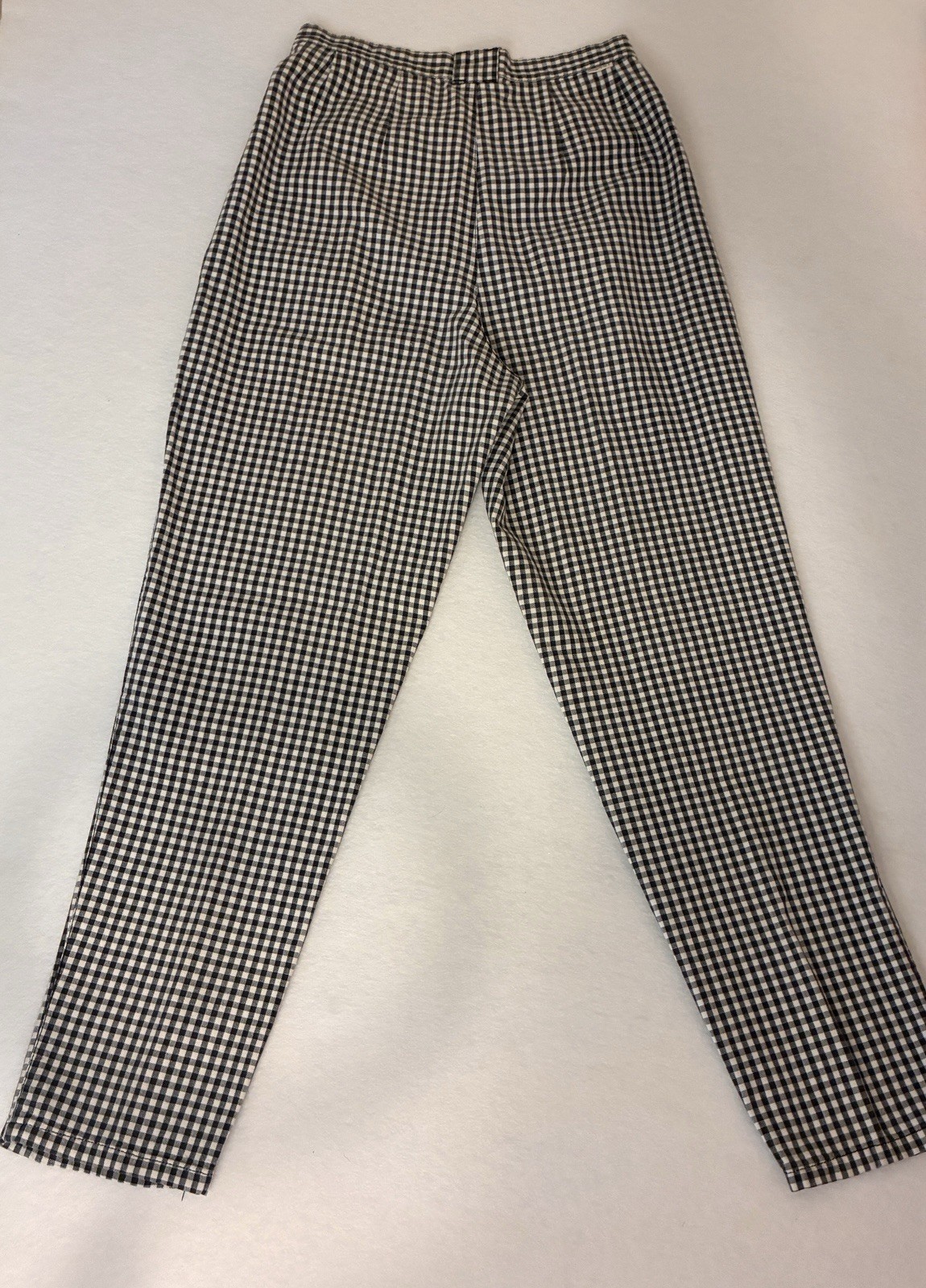 Vintage Esprit Sport Gingham Pants Women’s 7/8 Black White Cotton Cropped 90s