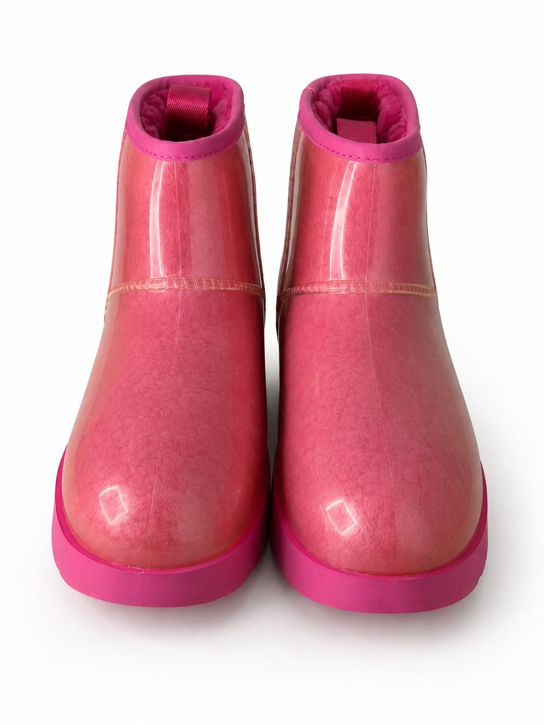 UGG CLASSIC CLEAR BOOTS WATERPROOF PINK SIZE 9 US