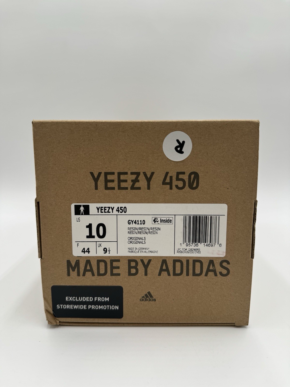 Adidas Men’s Yeezy 450 Size 10 Green Resin |GY4110|