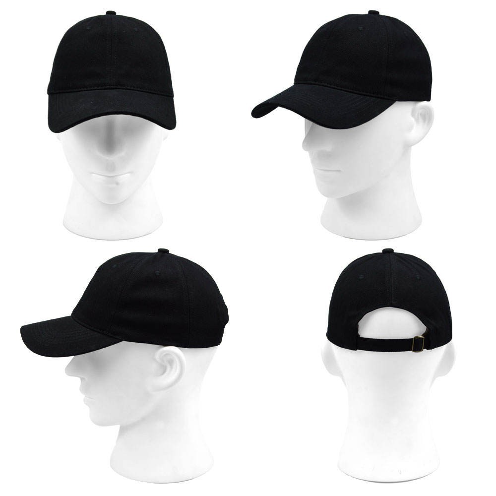 Cotton Baseball Cap Ball Dad Hat Adjustable Plain Solid Washed Men Washed