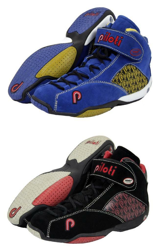 New Men’s Piloti RSR Mid-Cut Driving Leather Boots Shoes Size 7-15 FIA SFI