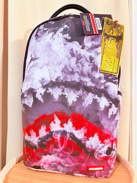 SPRAYGROUND Limited Edition Phantom Fade White Smoke/Back To School Backpack NEW