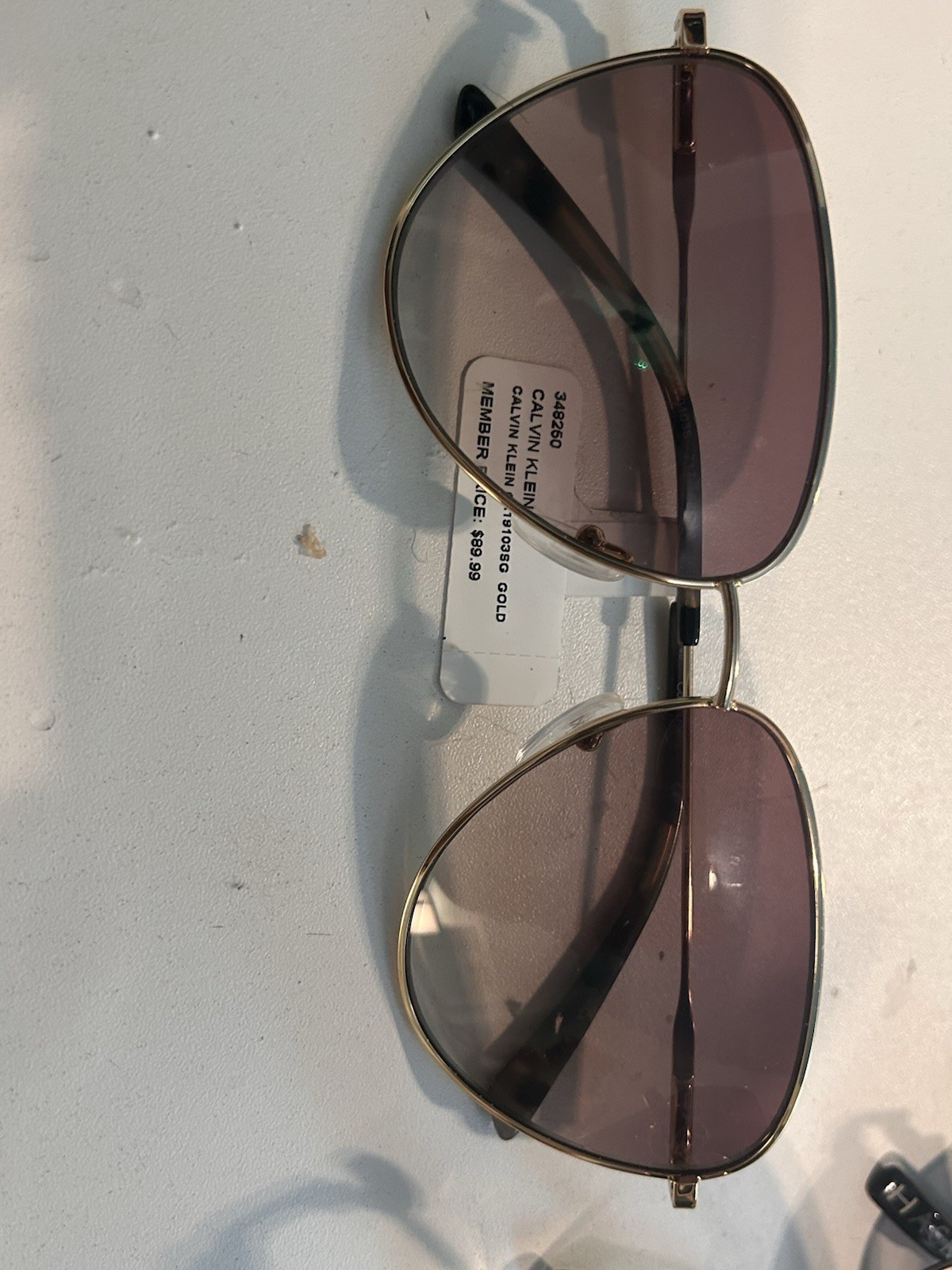 Calvin Klein Brown Pink Gradient Cat Eye Ladies Sunglasses CK19103SG 717 58