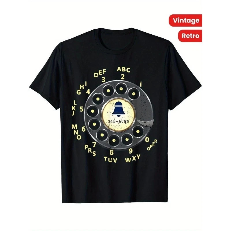 Vintage Retro Dial Telephone T-Shirt