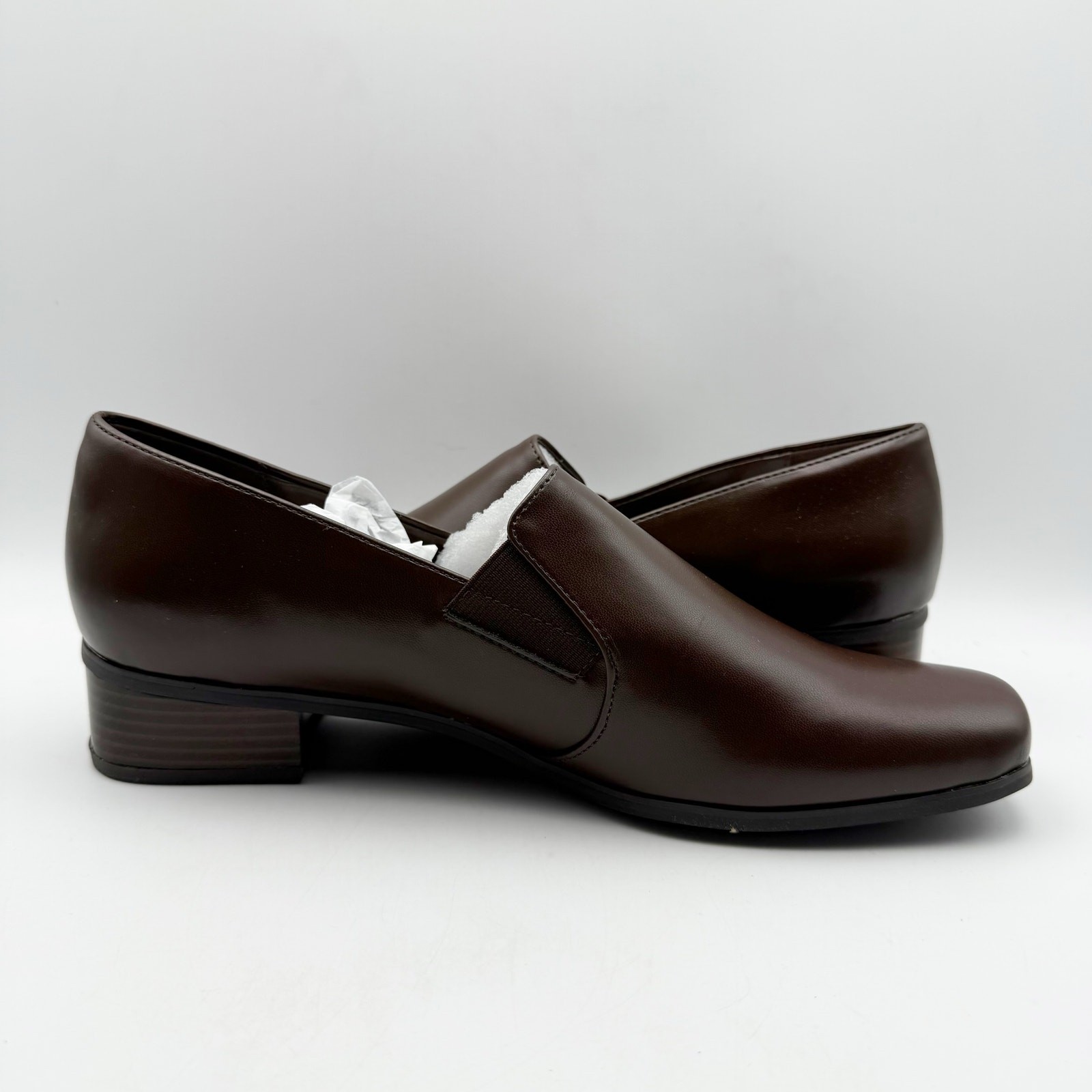 TROTTERS Womens Ash Slip-On Loafers US 11.5 NARROW EU 42.5 Brown NIB