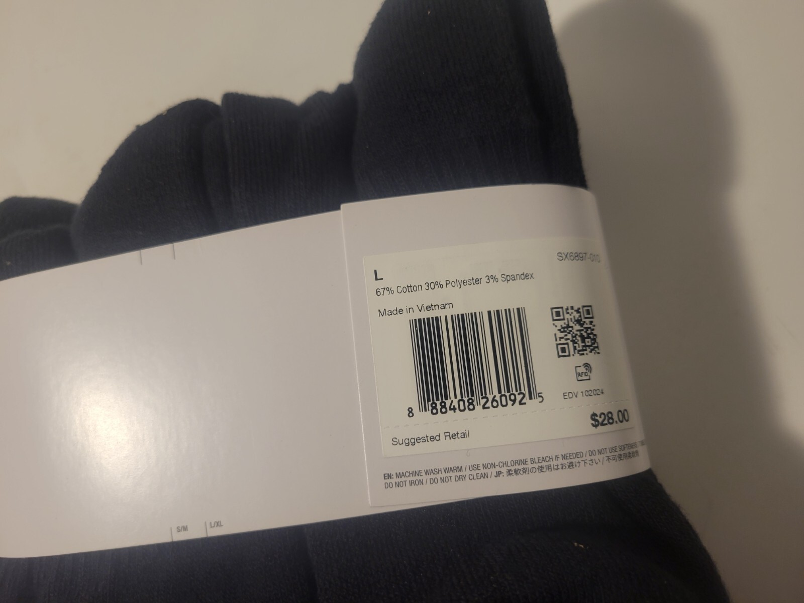 Authentic NIKE / CREW Socks / 6 Pack / Men’s 6-8 / womens 8 – 10 / BLACK