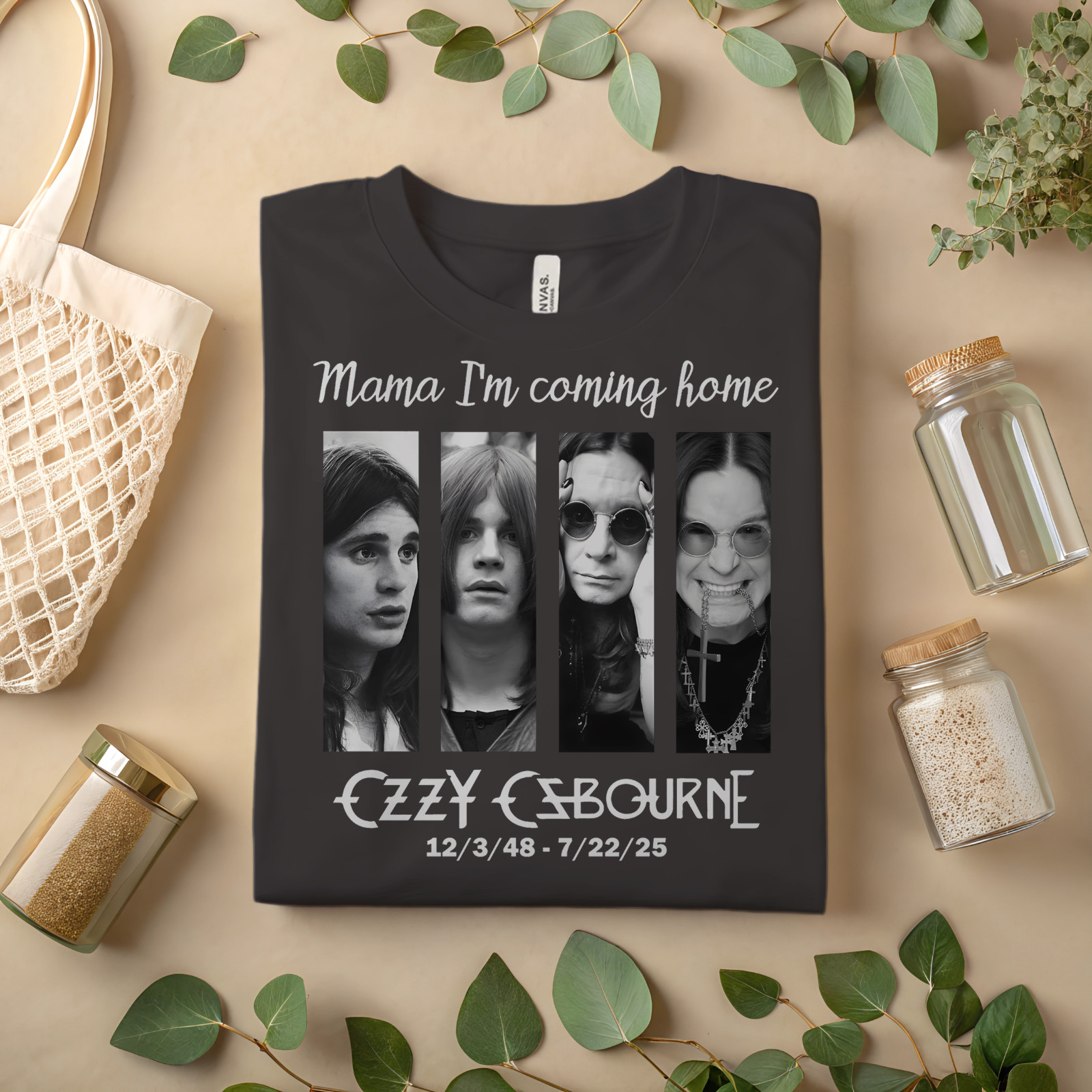Ozzy Osbourne Tribute T-Shirt – Mama I’m Coming Home Graphic Tee A235