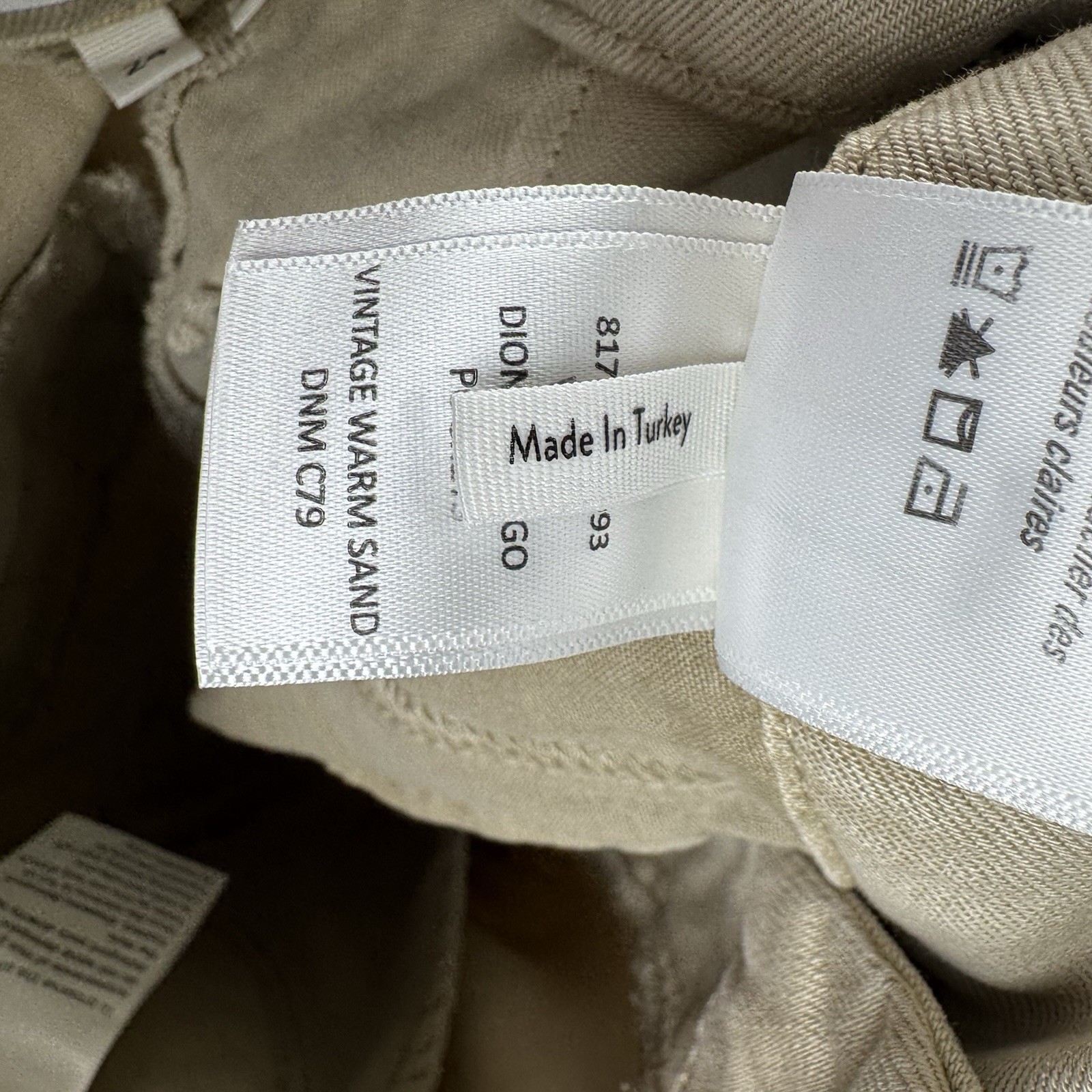 PAIGE Dion High Waist Cargo Trouser Flare Pants Women’s 24 Vintage Warm Sand