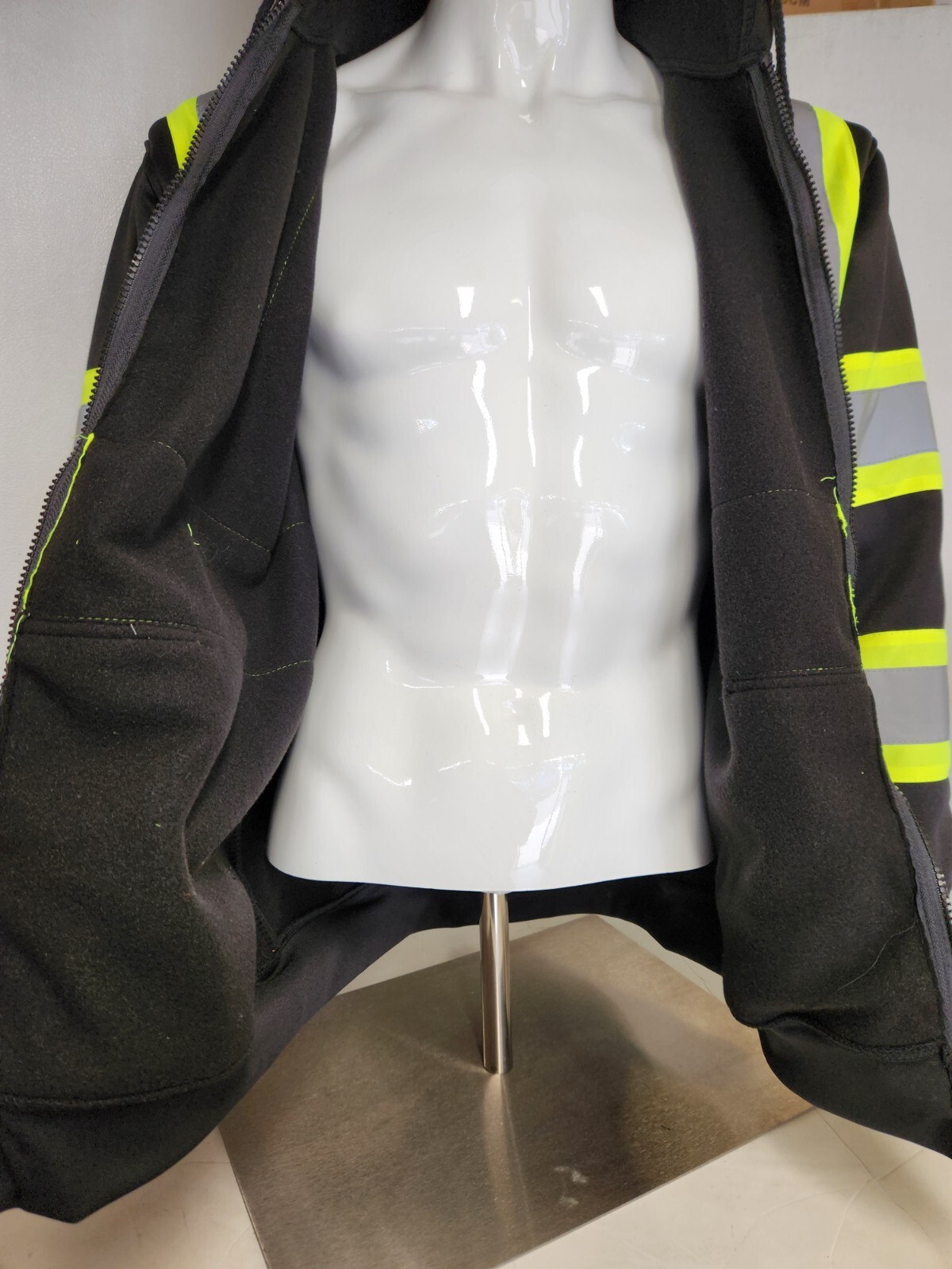 High Visibility Black Safety Sweater Two Tone Black / Yellow