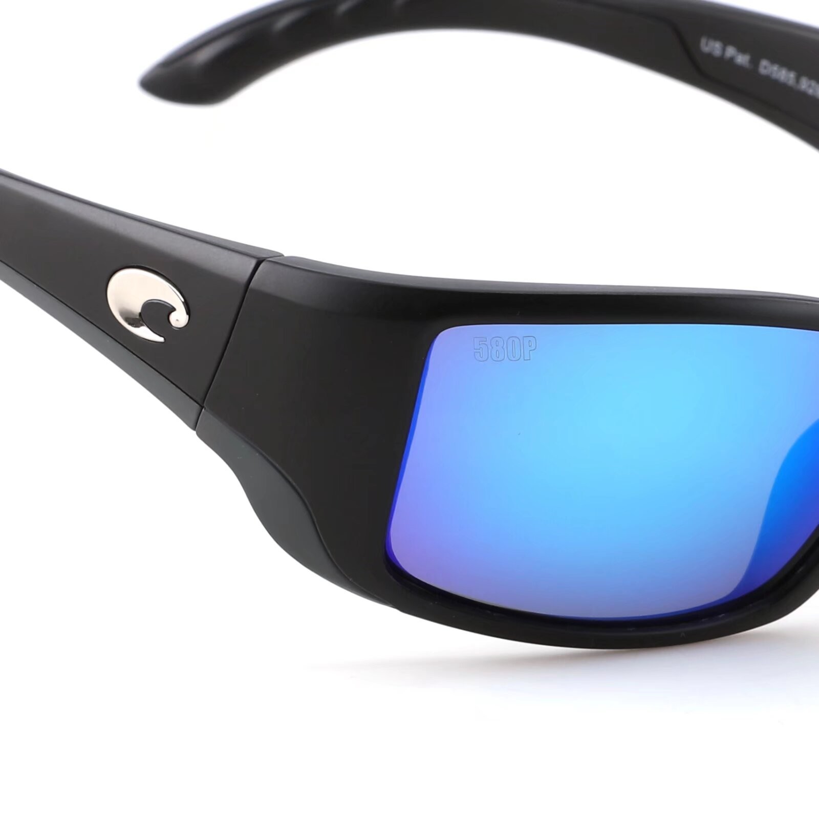 New in box Costa BlackFin Black/Green Mirror 580p Polarized Sunglasses