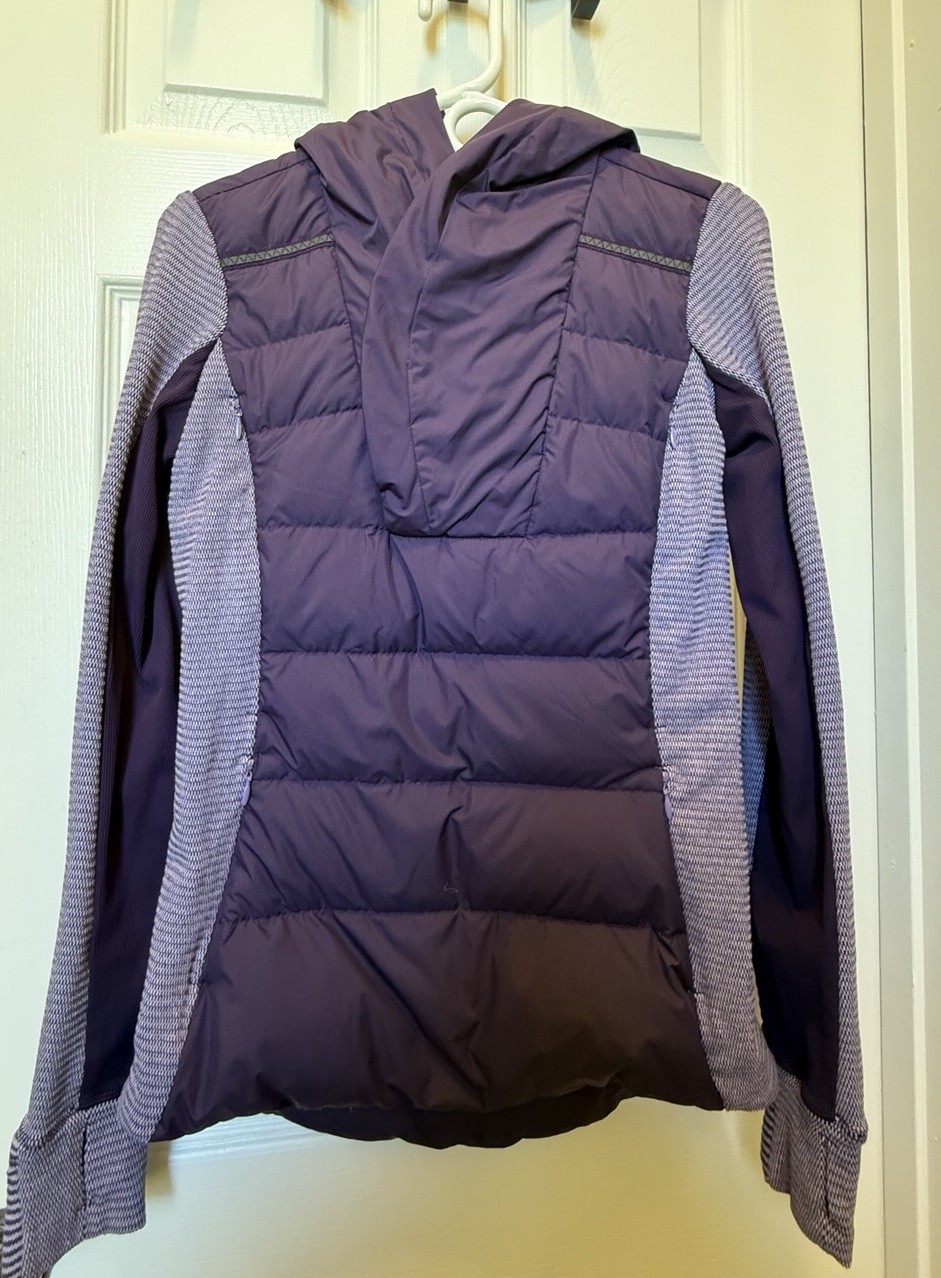 Lululemon Fluff Off Down Pullover Zinfandel Purple Size 4 Winter Coat Jacket