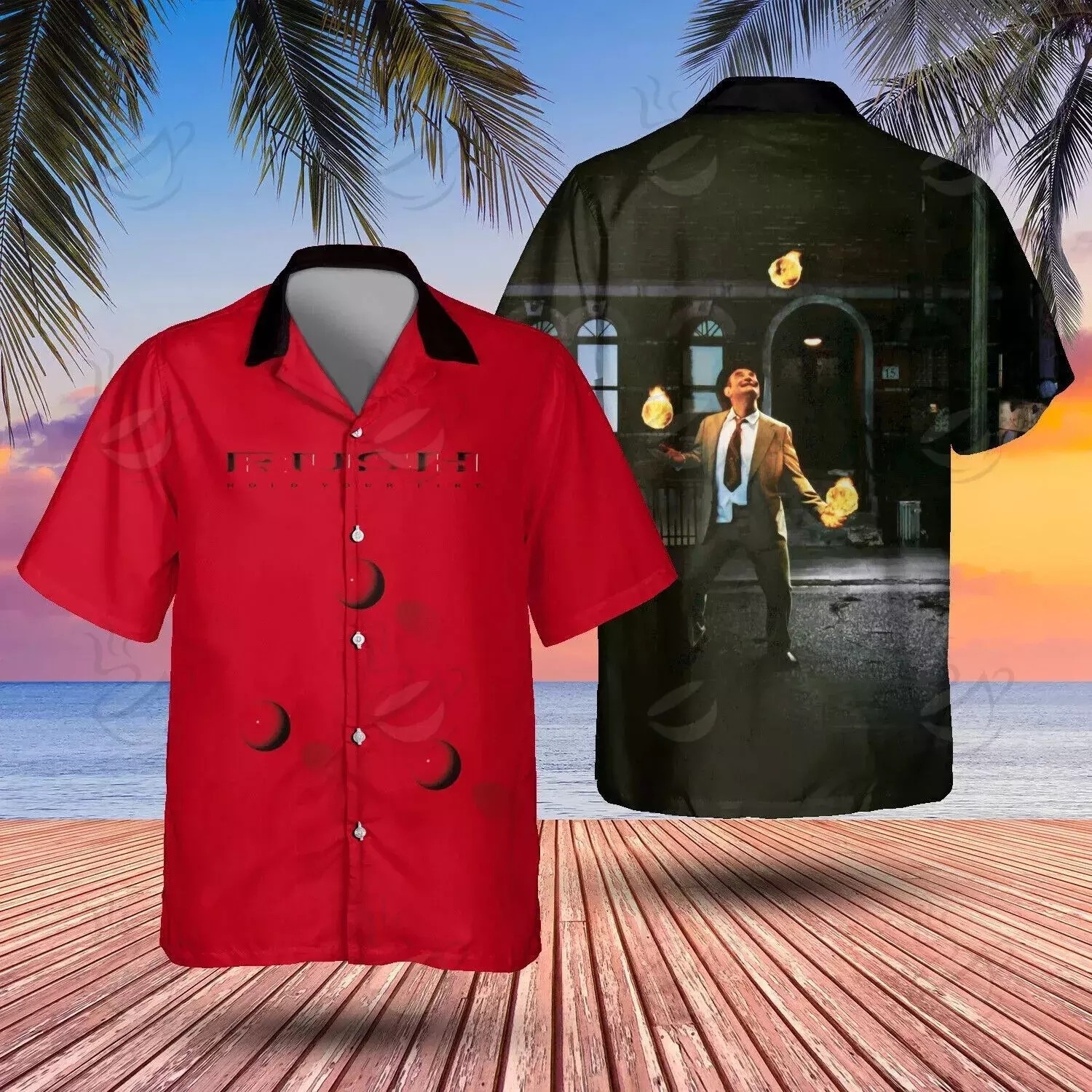 Great Rock Band Rush Hold Your Fire Hawaiian Shirt – Unisex Summer Shirt S-5XL1