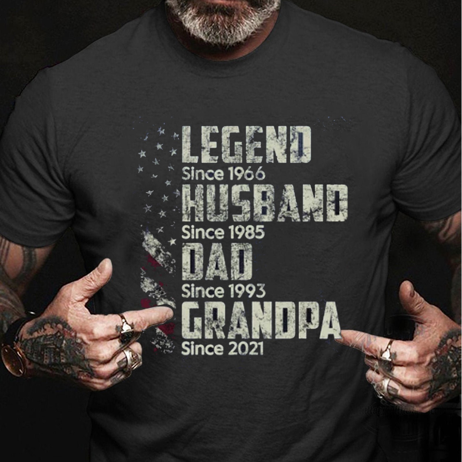 Custom Year Legend Husband Dad Grandpa Tee, Father’s Day Gift Shirt