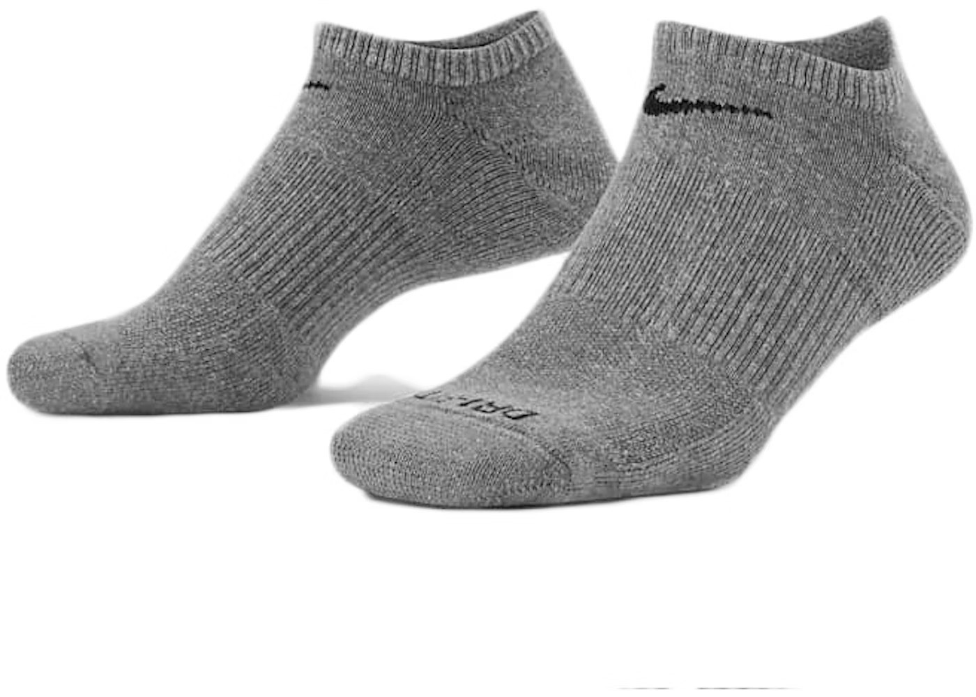 Nike Performance Cushion No Show Socks Grey 3 Pair Large Size 8-12