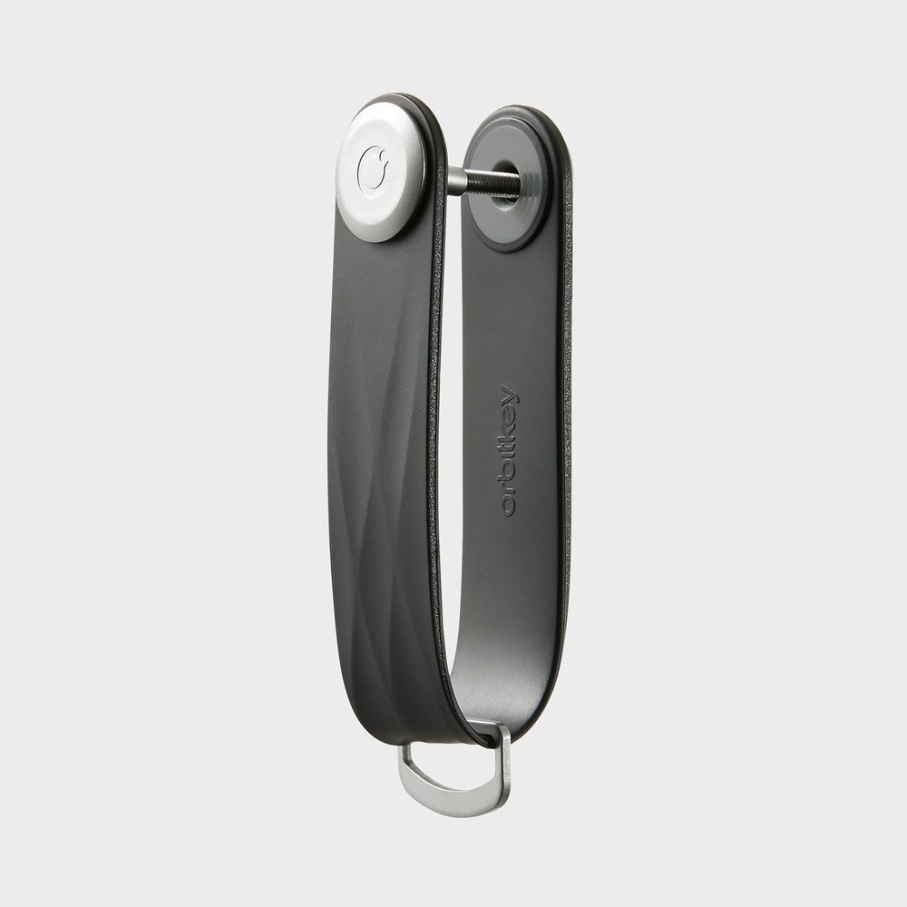 Orbitkey ACTO-2 Rubber Key Organizer, w/Proof Carry 2-7 Keys, Jet Black