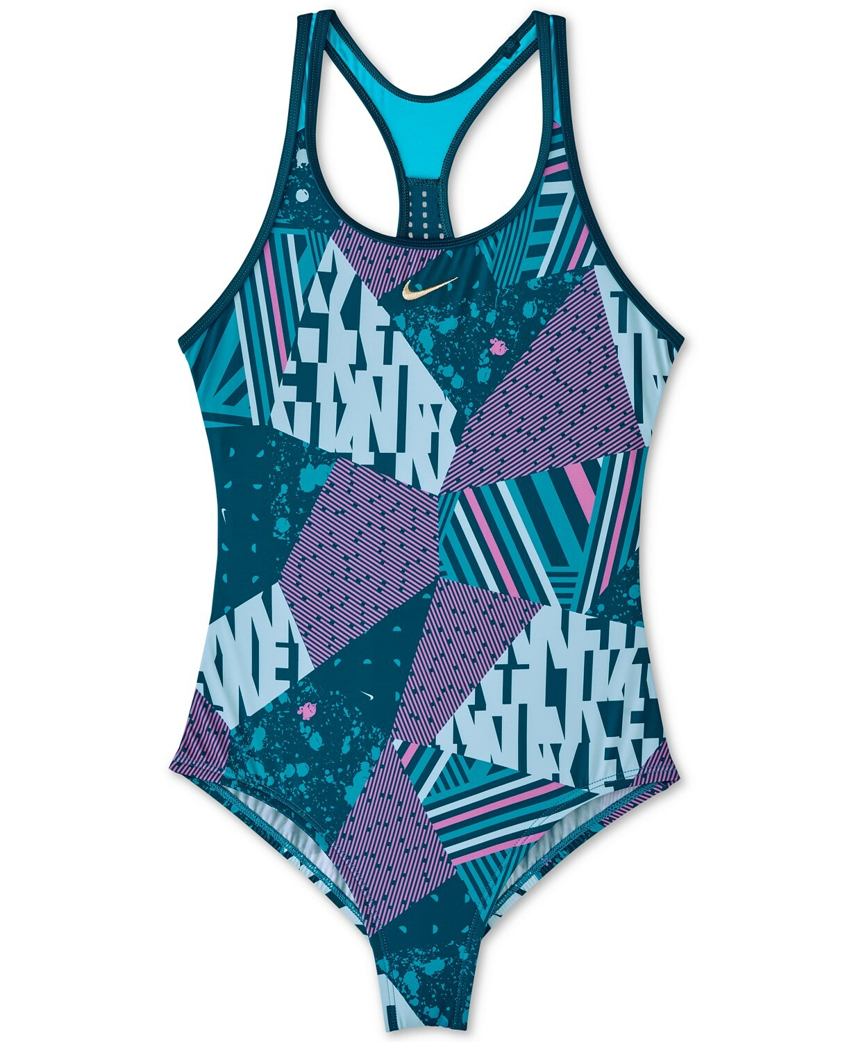 New Nike Big Girls 1-Pc. Racerback Swimsuit Choose Size & Color MSRP $44 and $46