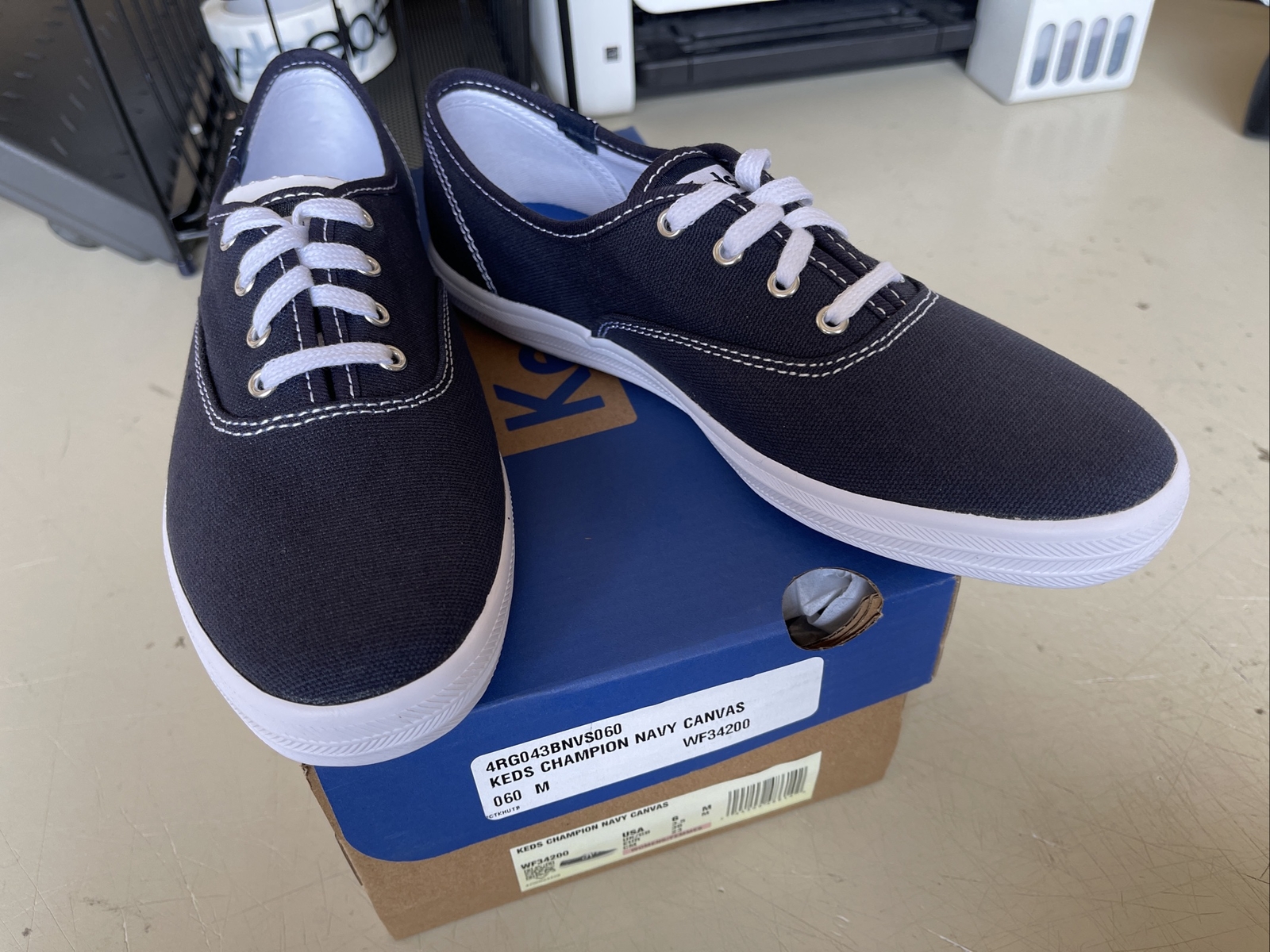 PICK SIZE/ Keds Women’s Champion NAVY Canvas Shoe