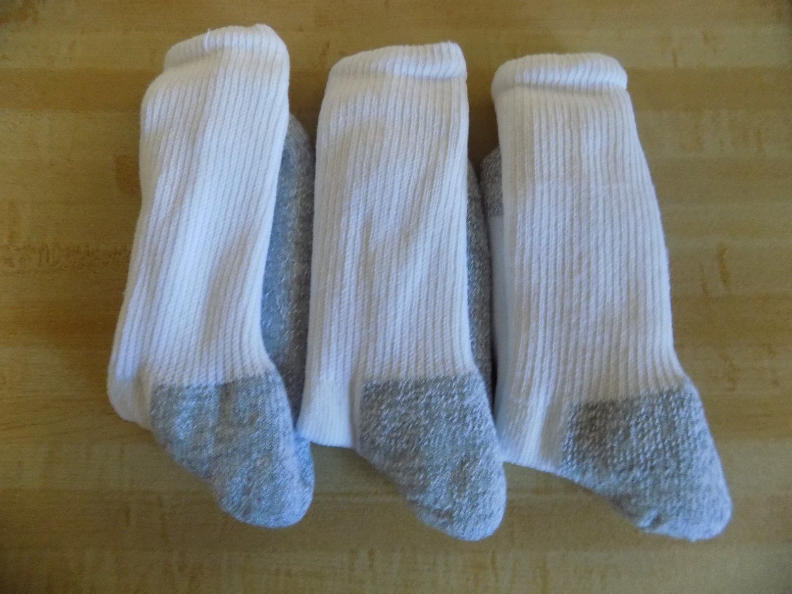 6 PACK COSTCO HEAD POWER CUSHIONED SOCKS WHITE MEN’S SIZE 9-11 CUSHION / NWOT