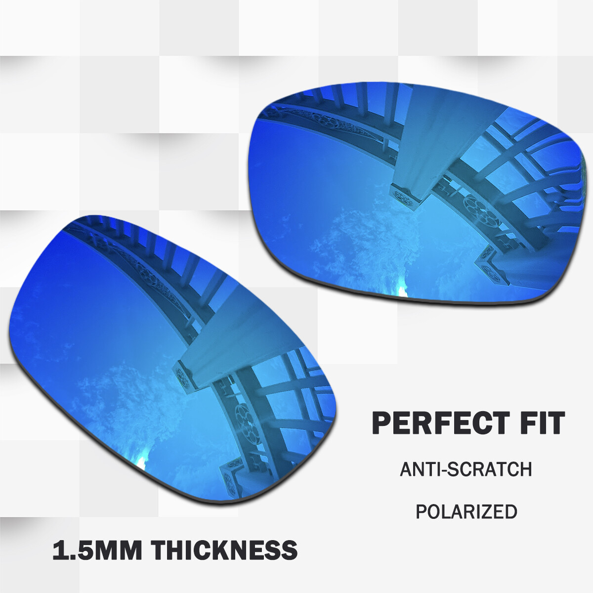 1.5MM POLARIZED Replacement Lenses for Oakley X Squared OO6011 58mm Sunglasses