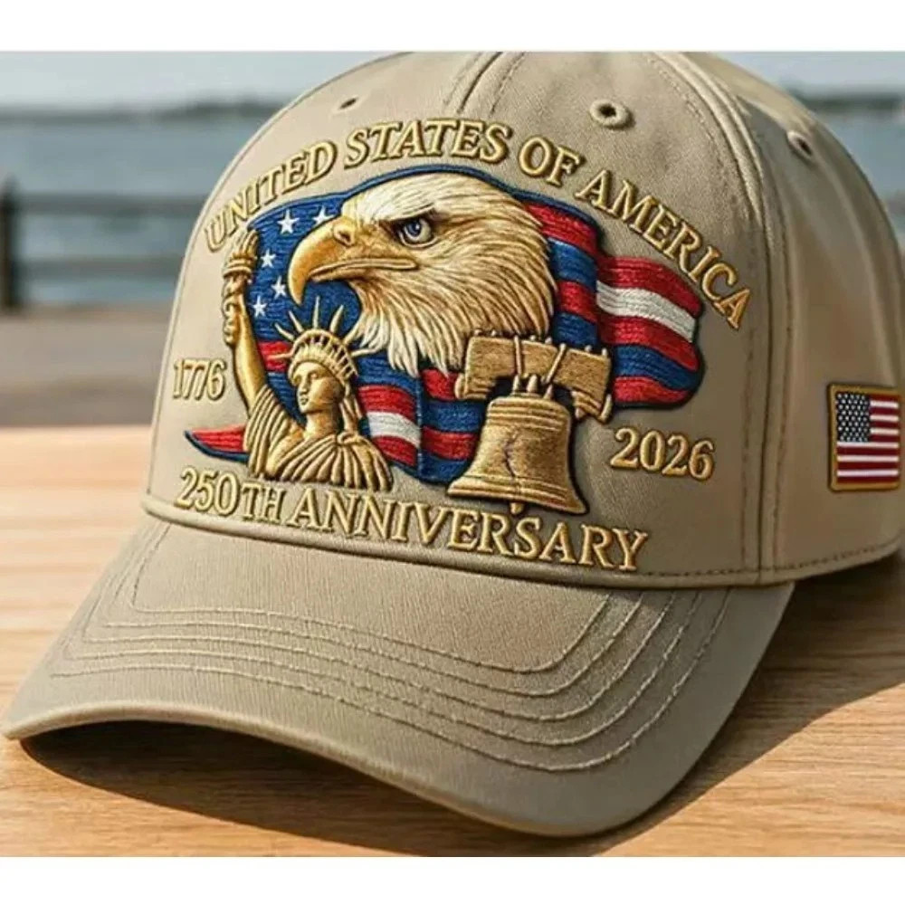 Baseball Cap United States 250th Anniversary Hat Suitable for Multiple Occasion