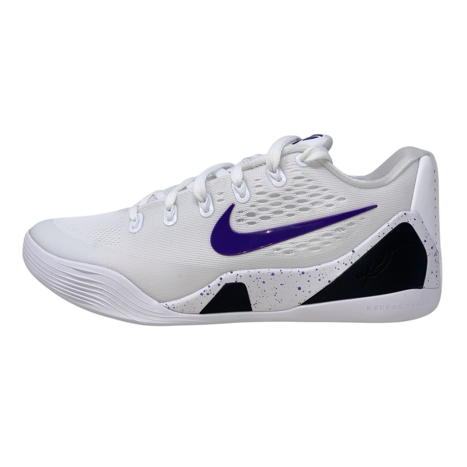 Nike Kobe 9 Elite Low Protro ‘LA Lakers Home’ White Sneakers, Size 12 IH1401-100