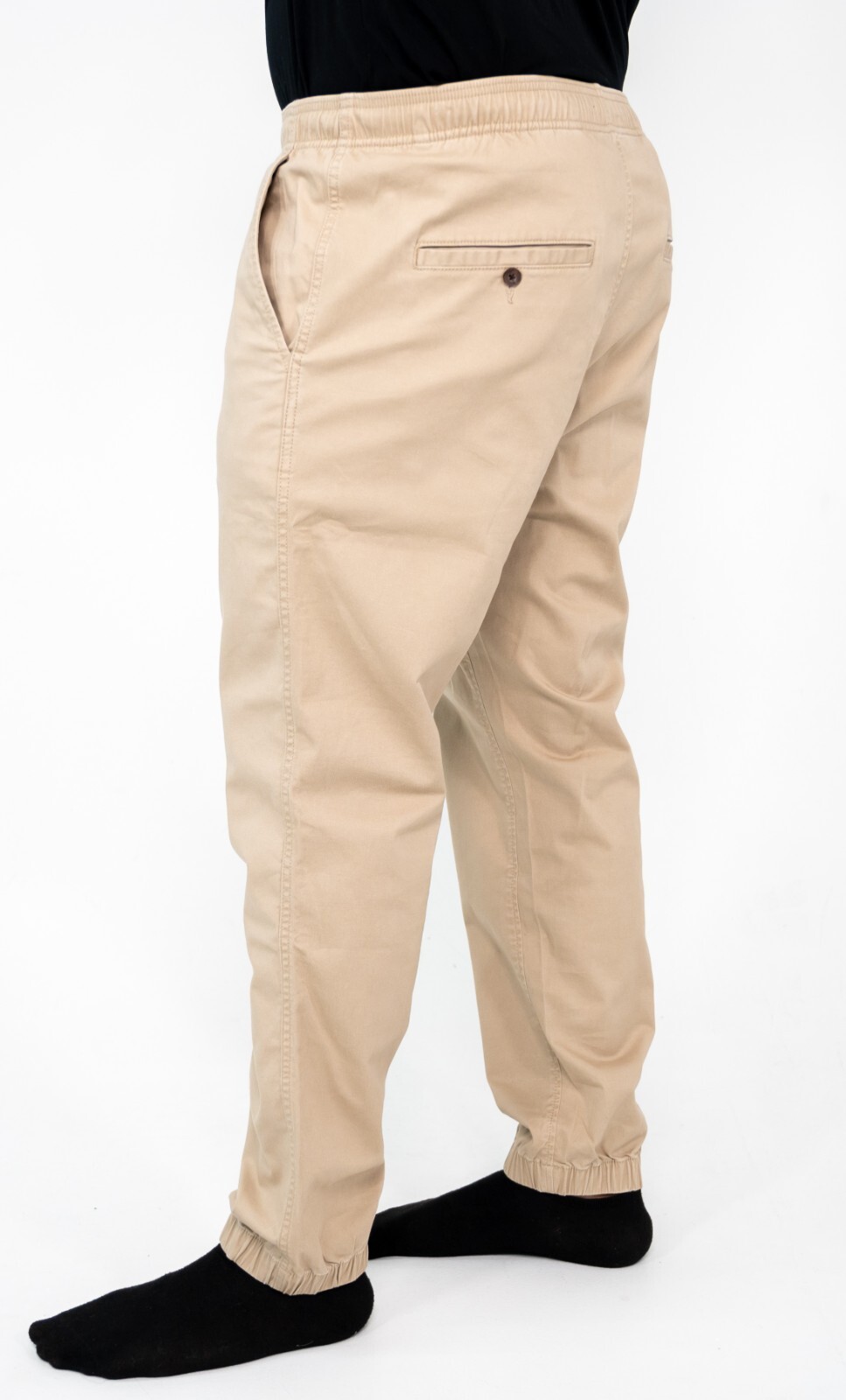 Men’s Stretch Joggers Drawstring elasticized waist Twill Cargo Pants S-XL