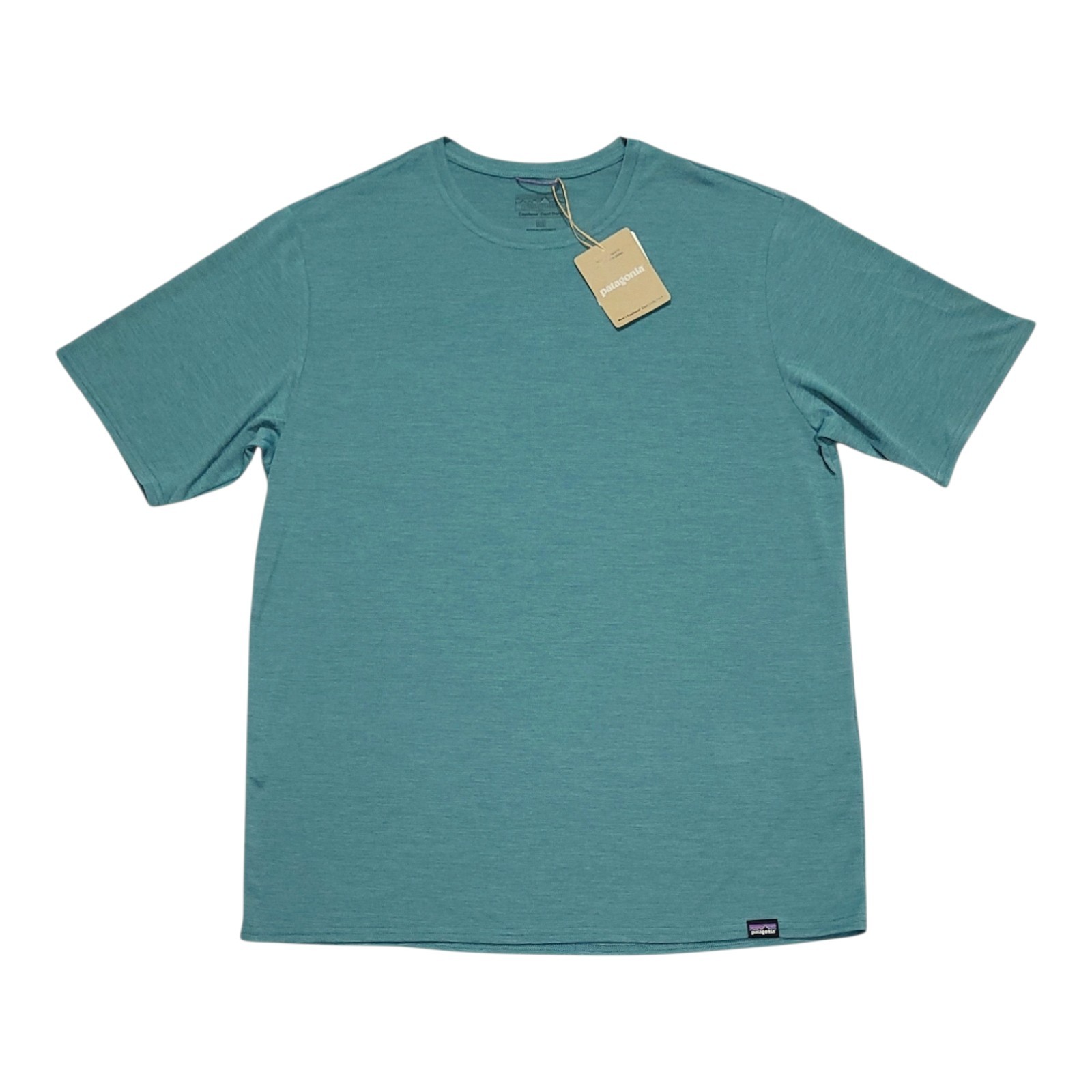 Patagonia Men’s Capilene Cool Daily T-Shirt Tee Wetland Blue X-Dye MEDIUM NWT