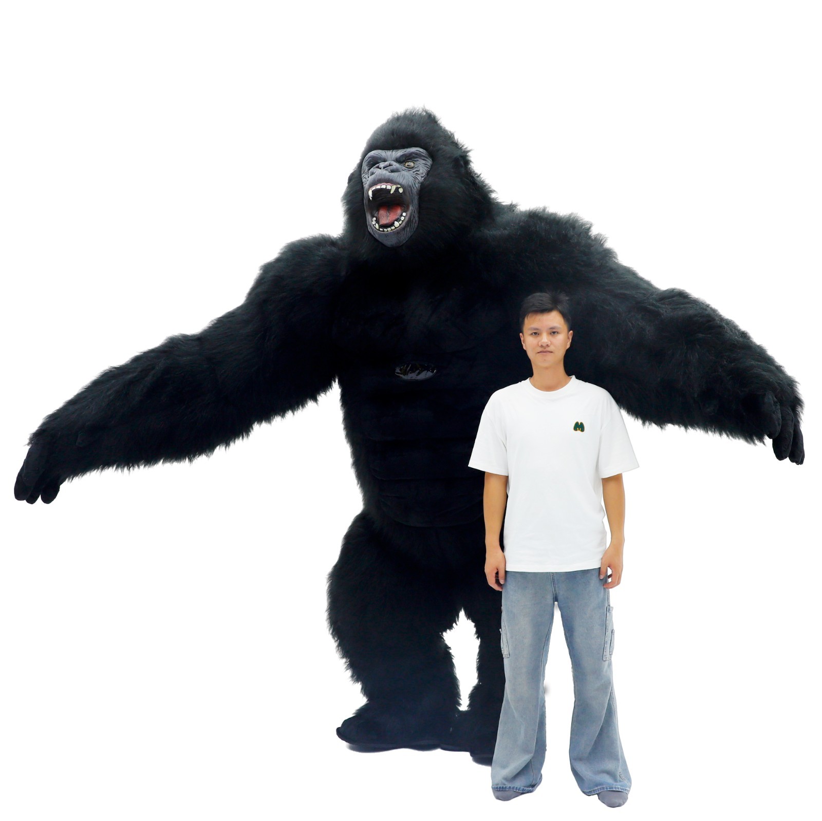 Giant Gorilla King Kong Inflatable Costume Adult Halloween Cosplay Party Outfit