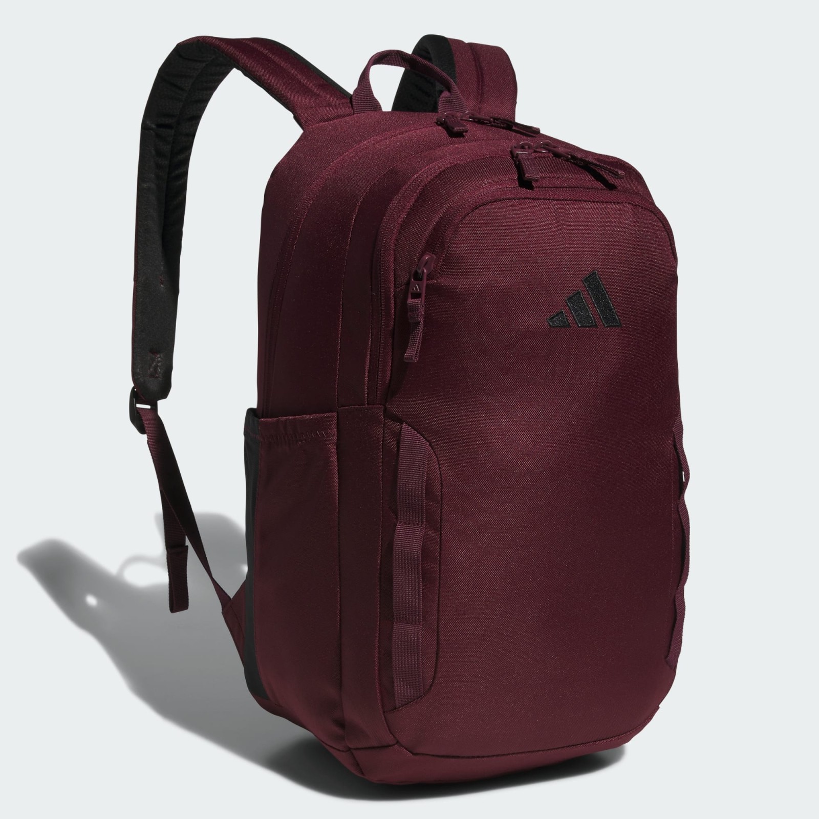 adidas AMPLIFIER BACKPACK, Maroon, Multi-Pocket Sports School Travel Bag