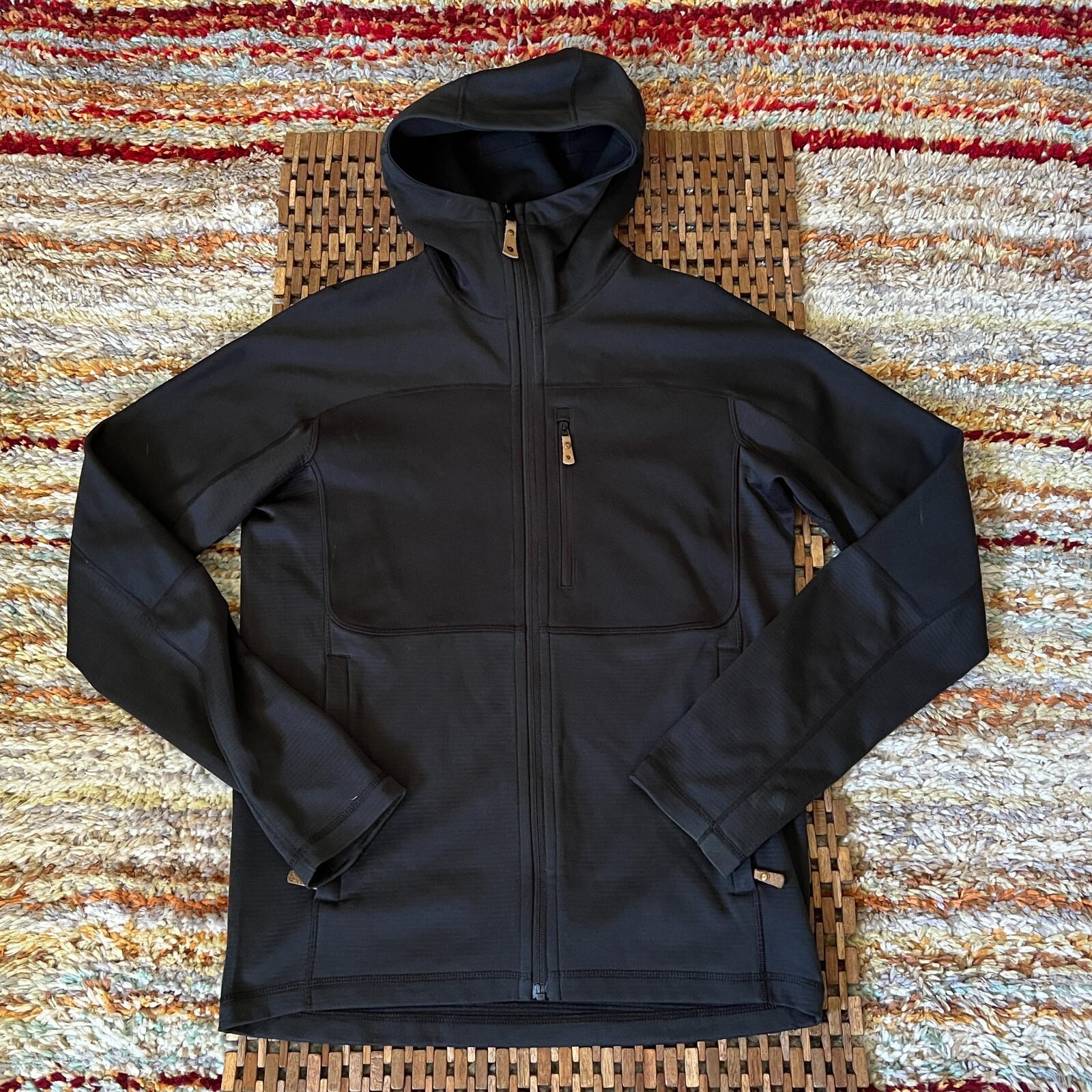 Fjallraven Abisko Trail Fleece Grey Hoodie Jacket Full Zip Men’s Small S