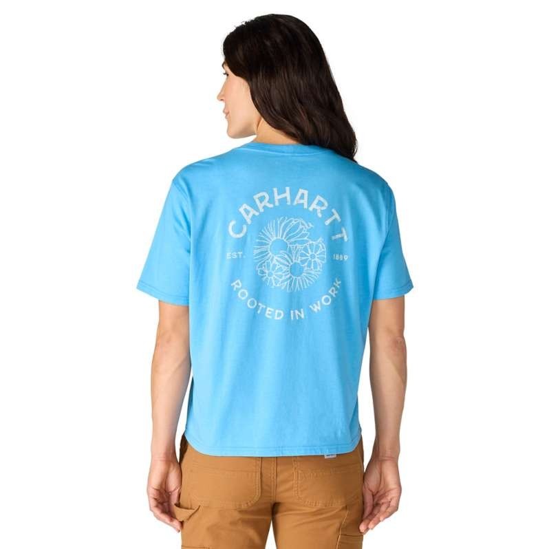 BEST SELLER Carhartt TENCEL Fiber Floral T Shirt Loose Lightweight NO IMPORT FEE
