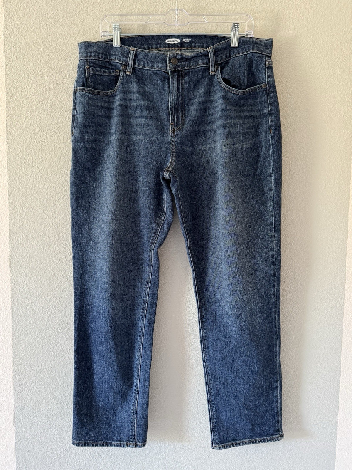 Old Navy Jeans Size 12 Boyfriend Mid Rise Blue Denim Slight Stretch
