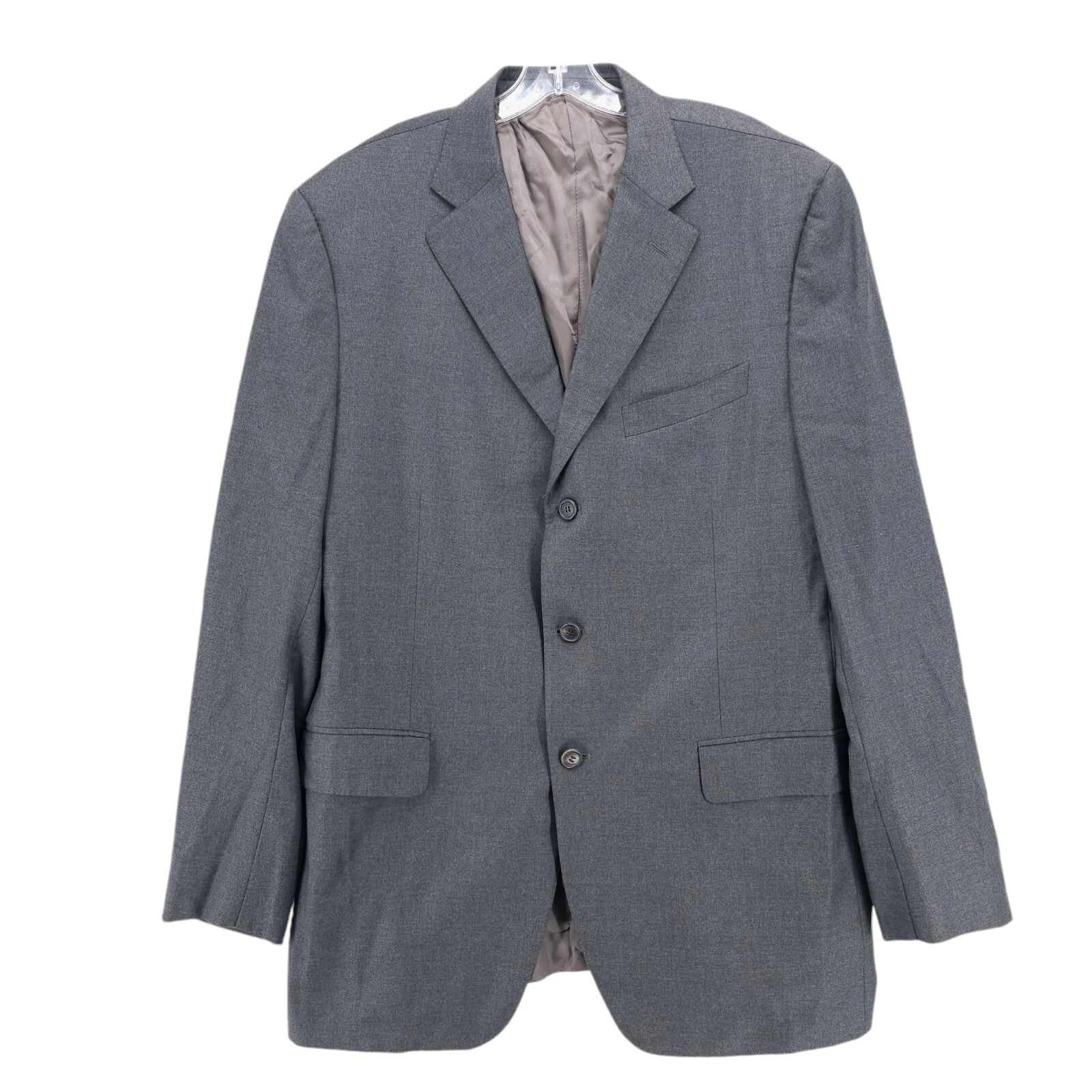 EREDI PISANO Loro Piana Super 120’s Gray Wool Blazer Jacket Size IT 56 7L