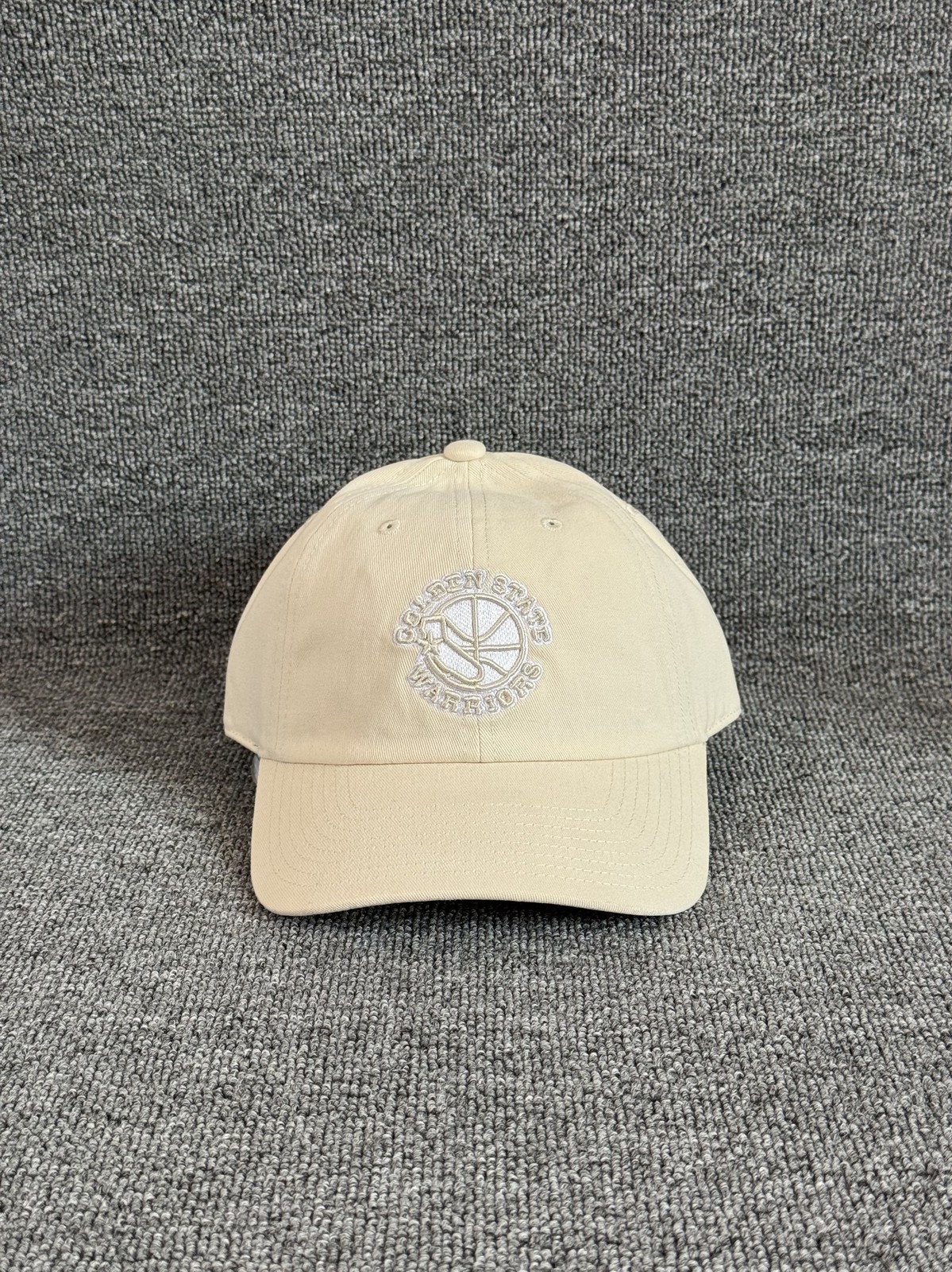 Mitchell & Ness Warriors Dad Hat Strapback Cream Cap Unknown Size
