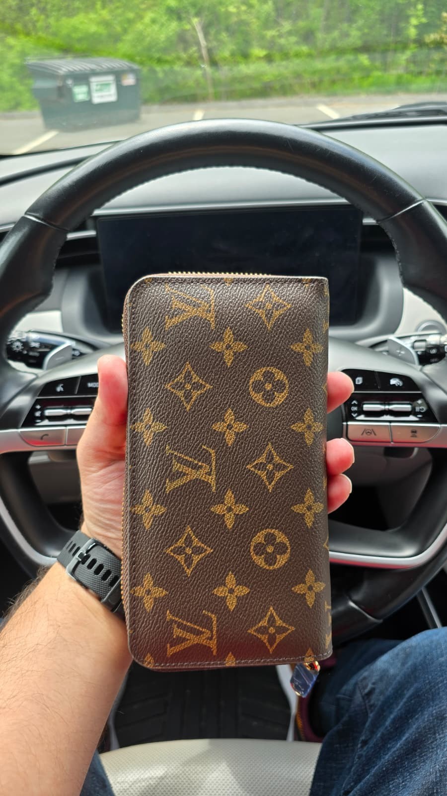 Louis Vuitton Monogram Zippy Zip Wallet Brown Long Wallet USA