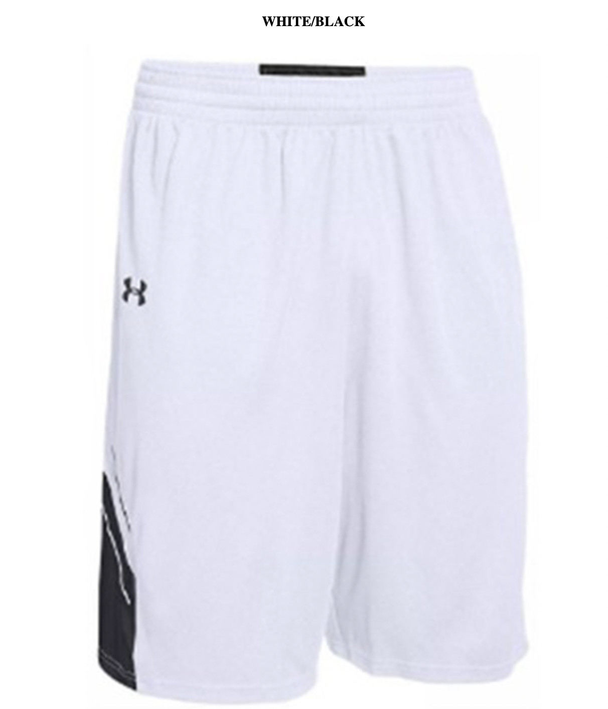 Under Armour Mens Crunch Time Basketball Shorts 10″inseam Black/White Navy/whit