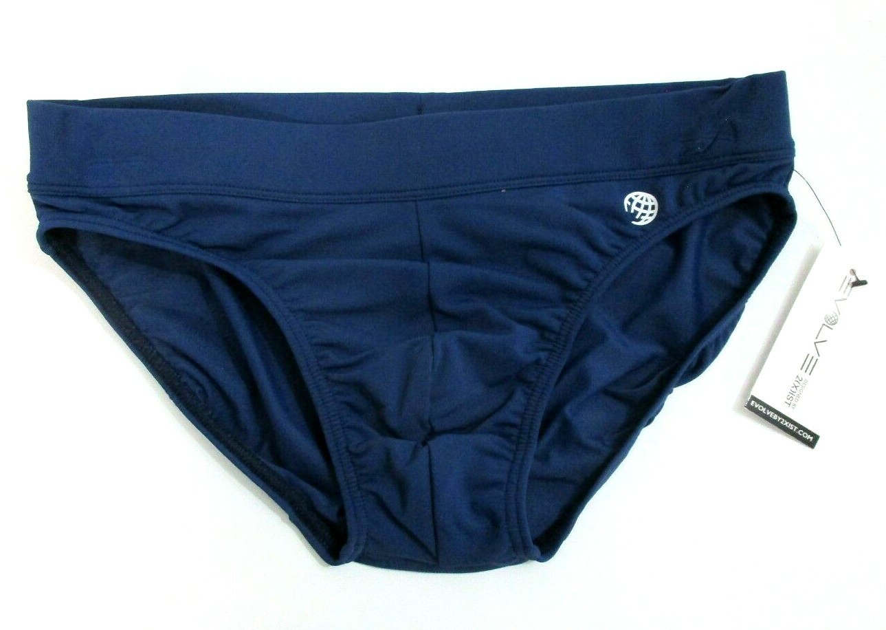 Men’s Evolve by 2(X) IST NAVY Knit Swim briefs UNDERWEAR