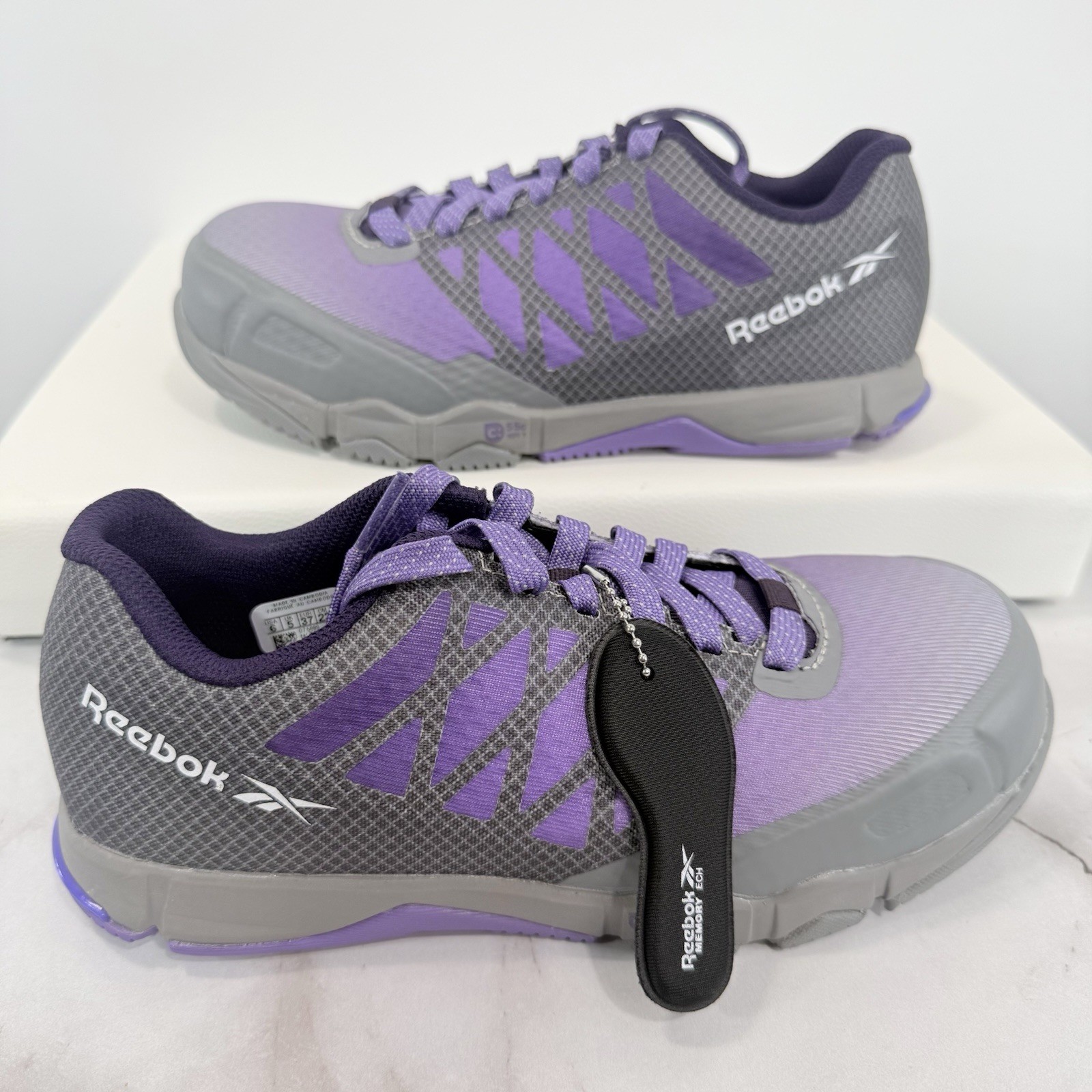 Reebok Speed TR Composite Toe Sneakers, Purple/Grey, Women’s